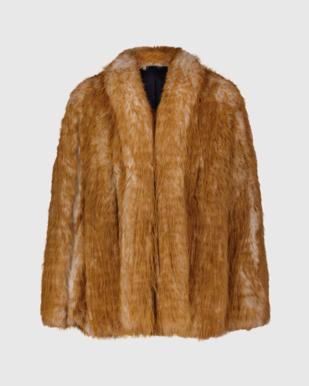 FUR-FREE FOX (FAUX FUR) JACKET - WHISKEY MULTI