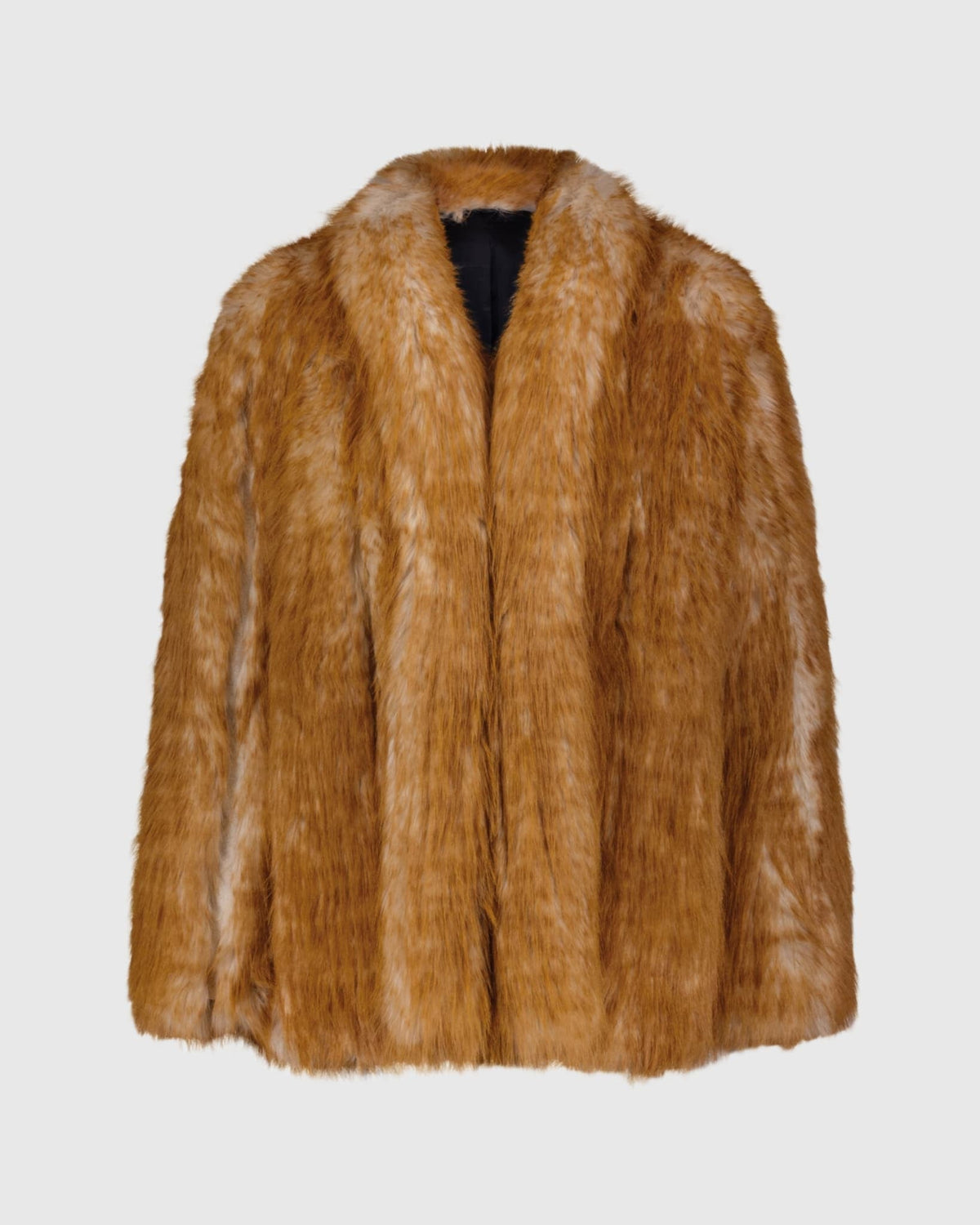FUR-FREE FOX (FAUX FUR) JACKET - WHISKEY MULTI