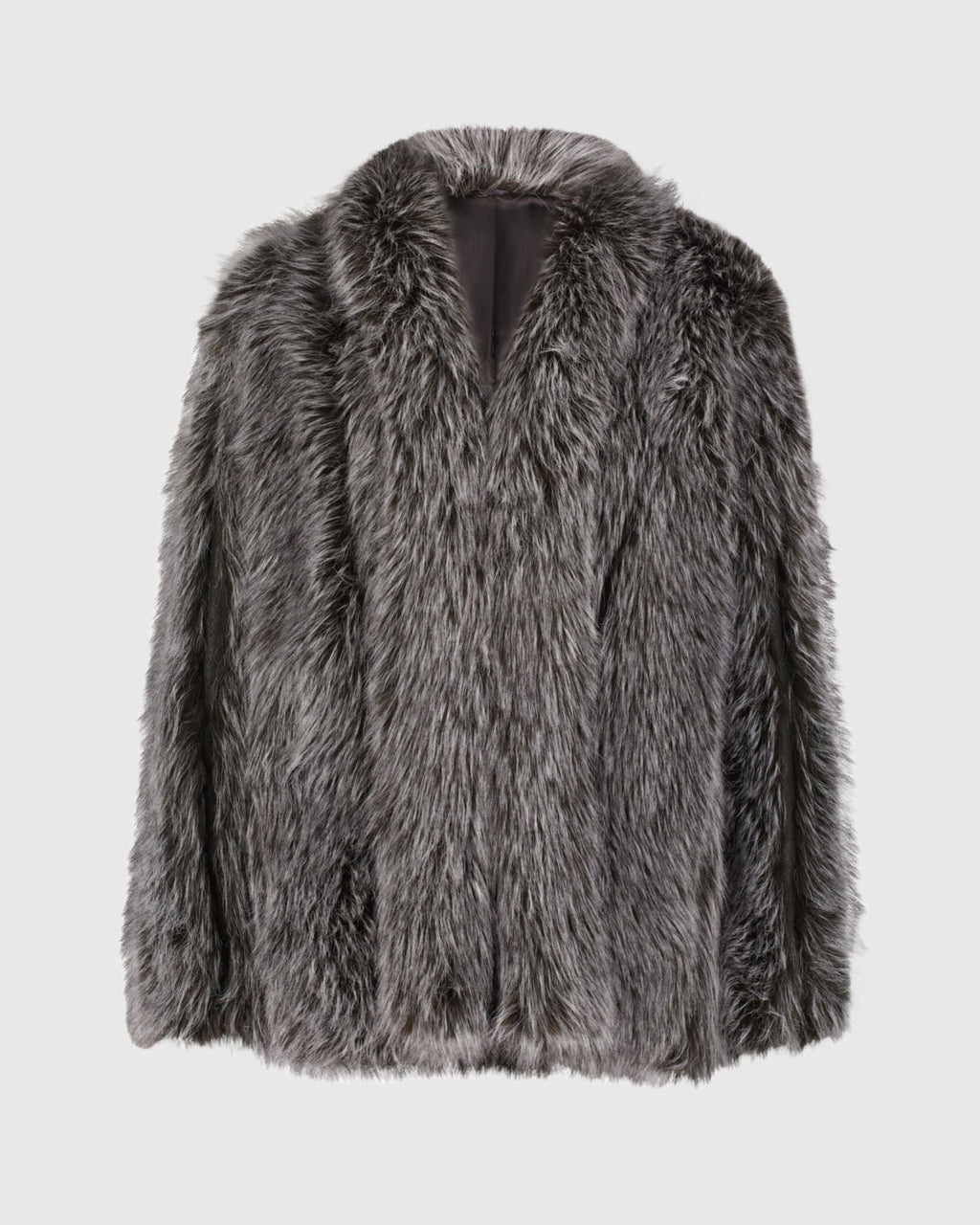 FUR-FREE FOX (FAUX FUR) JACKET - GRANITE MULTI