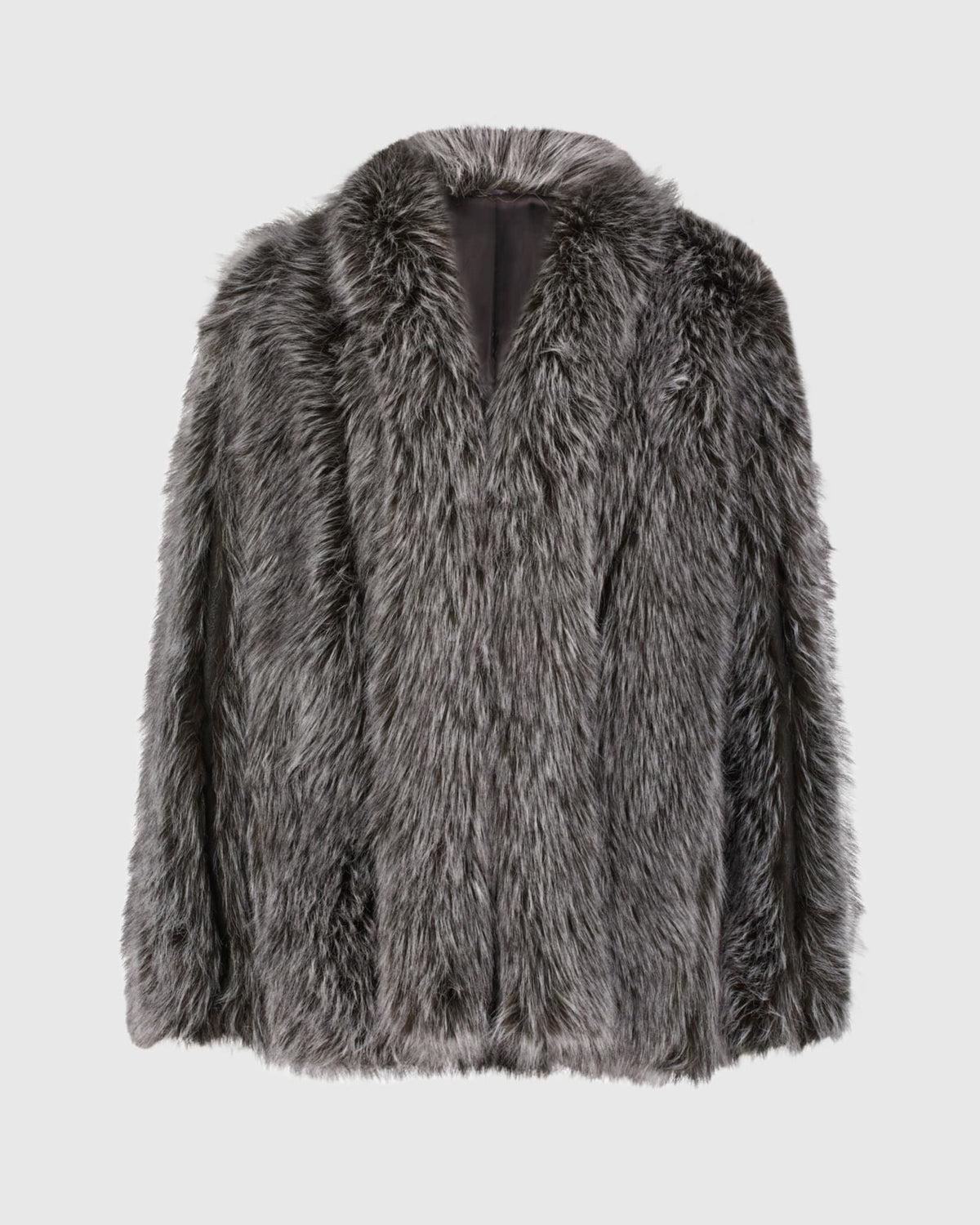 FUR-FREE FOX (FAUX FUR) JACKET - GRANITE MULTI