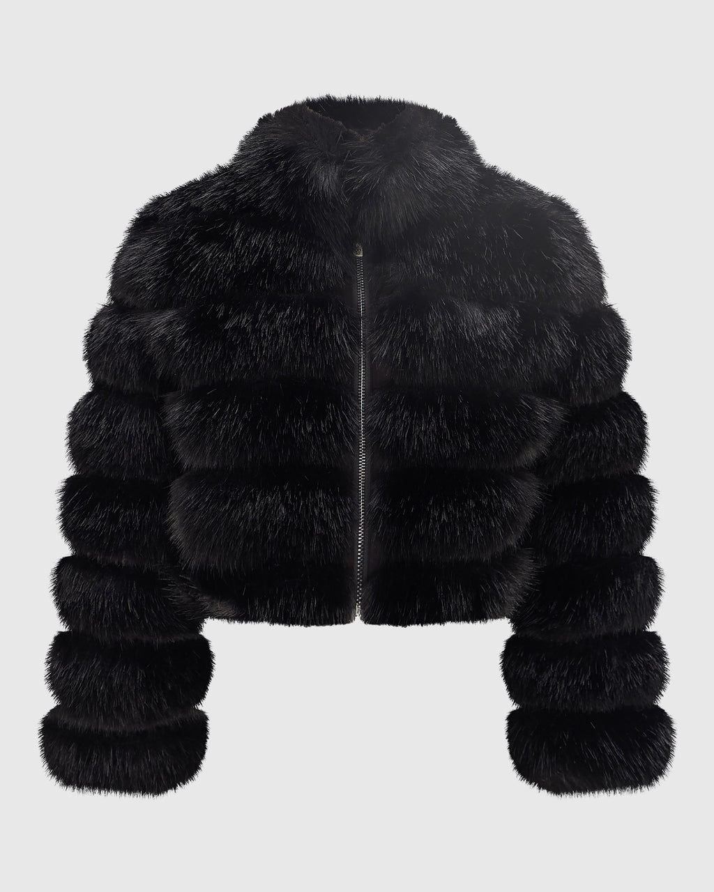 FUR-FREE FOX (FAUX FUR) JACKET, REVERSIBLE