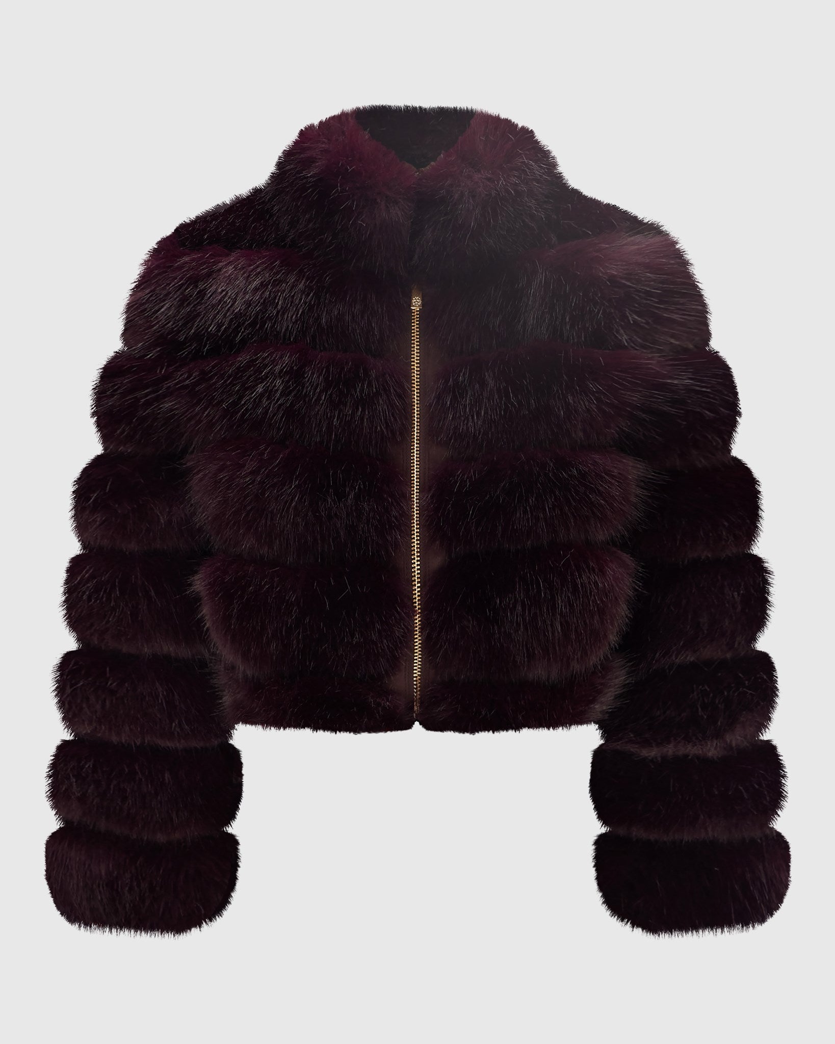 FUR-FREE FOX (FAUX FUR) JACKET, REVERSIBLE