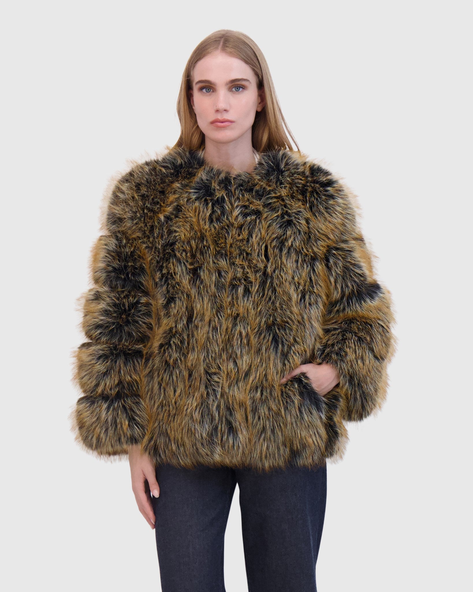 FUR-FREE FOX (FAUX FUR) JACKET