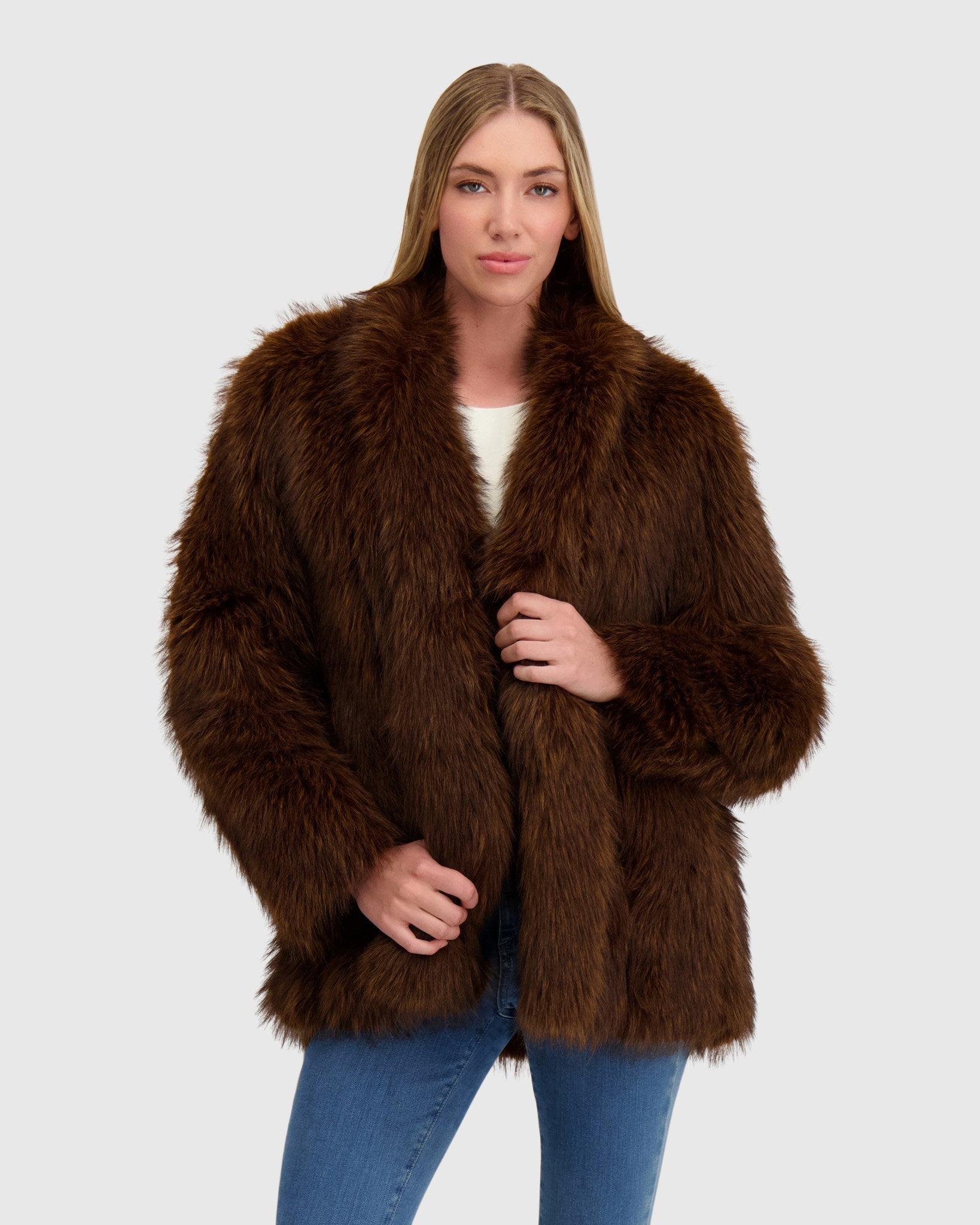 FUR-FREE FOX (FAUX FUR) JACKET