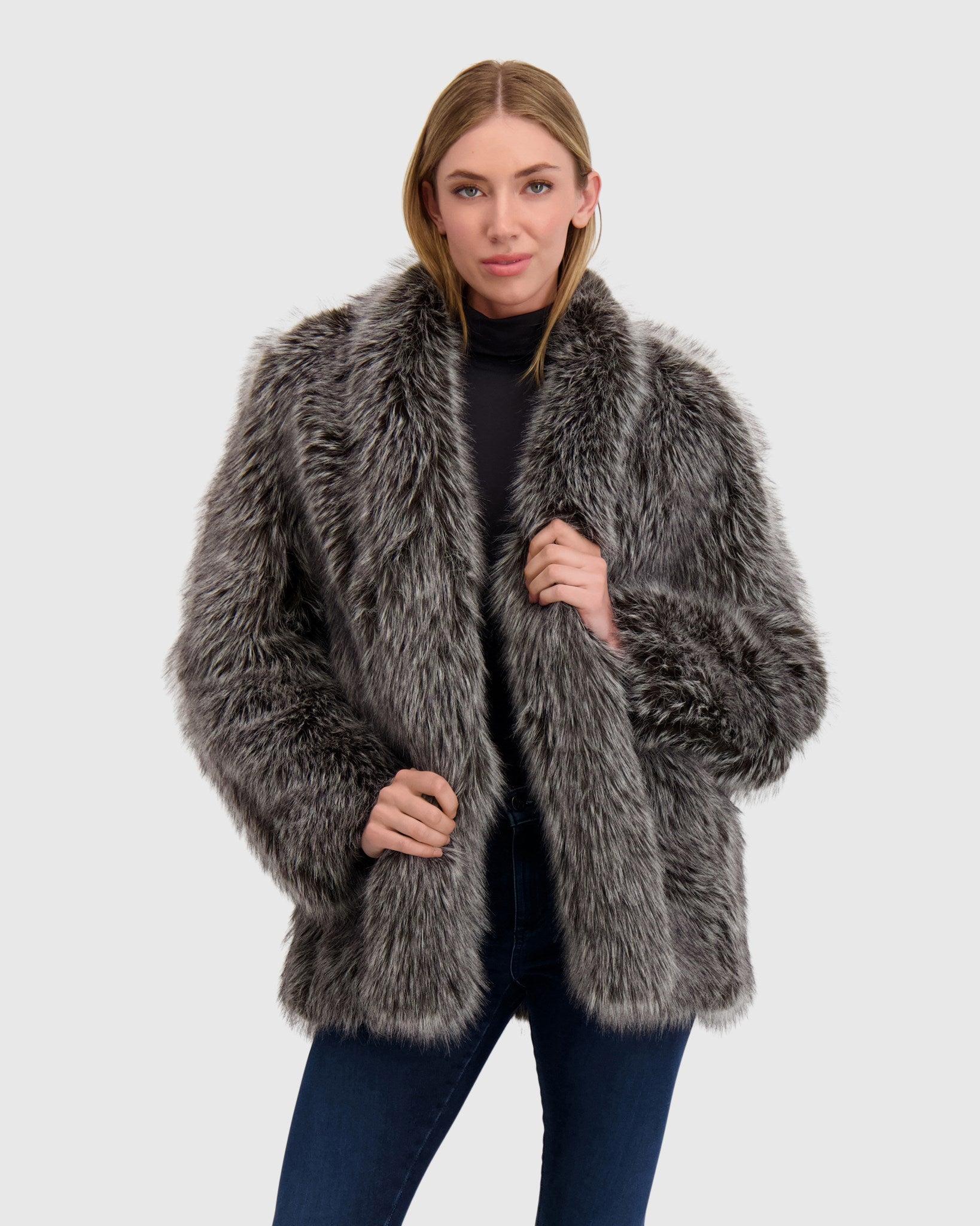 FUR-FREE FOX (FAUX FUR) JACKET