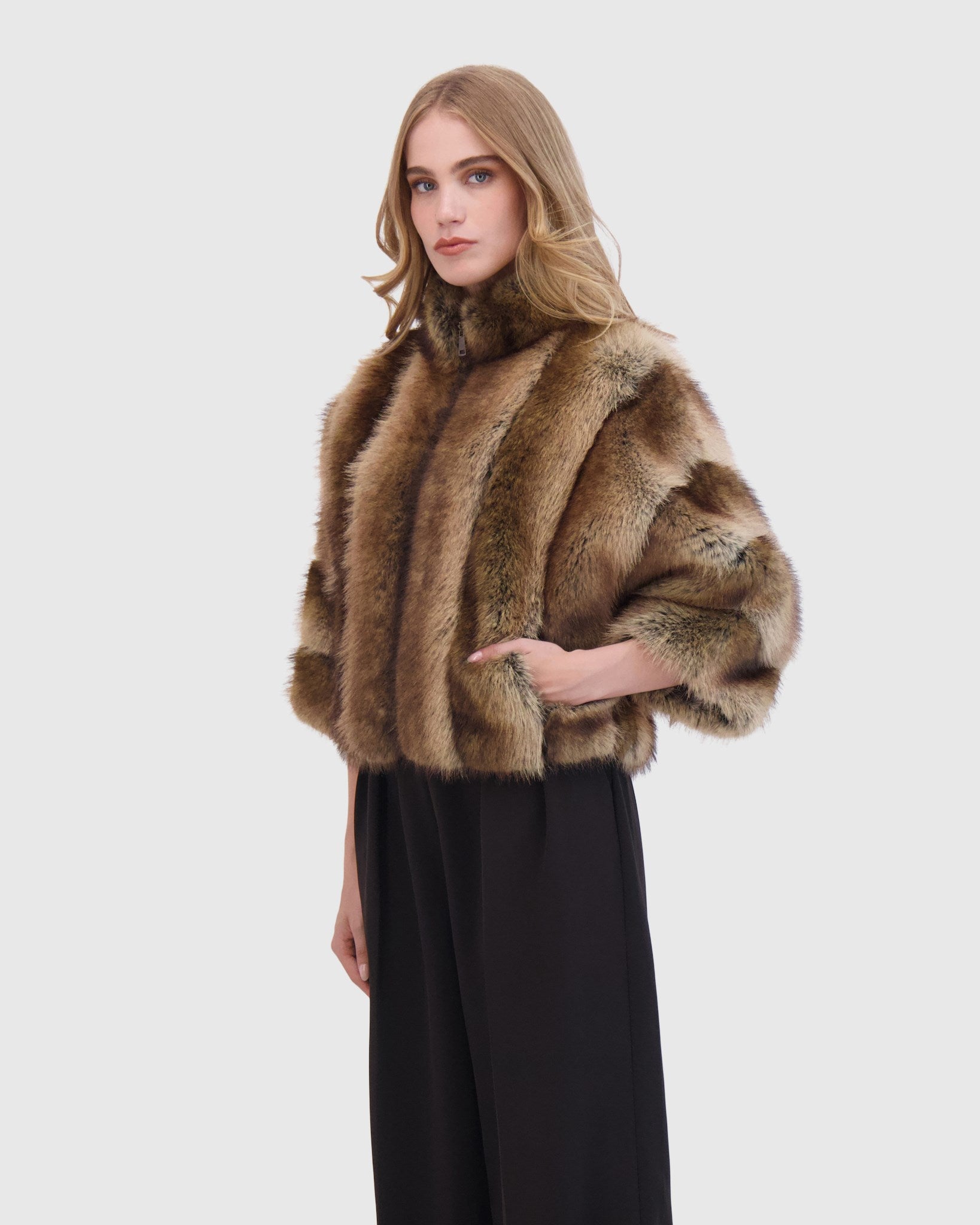 FUR-FREE FOX (FAUX FUR) JACKET