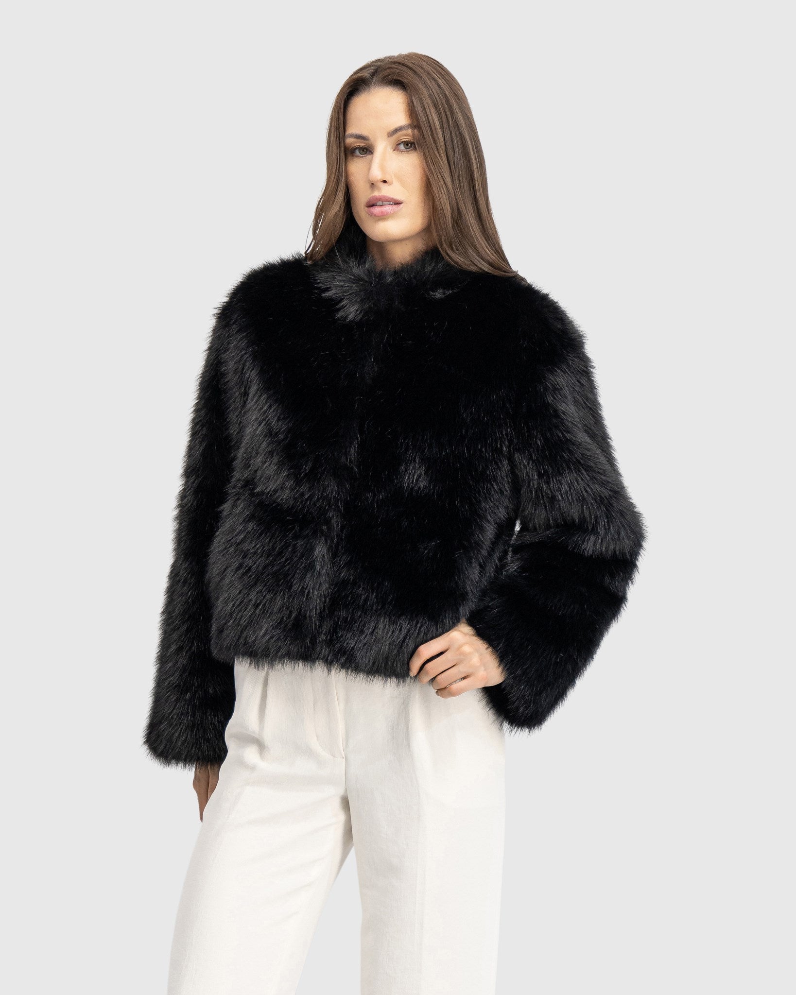 FUR-FREE FOX (FAUX FUR) JACKET