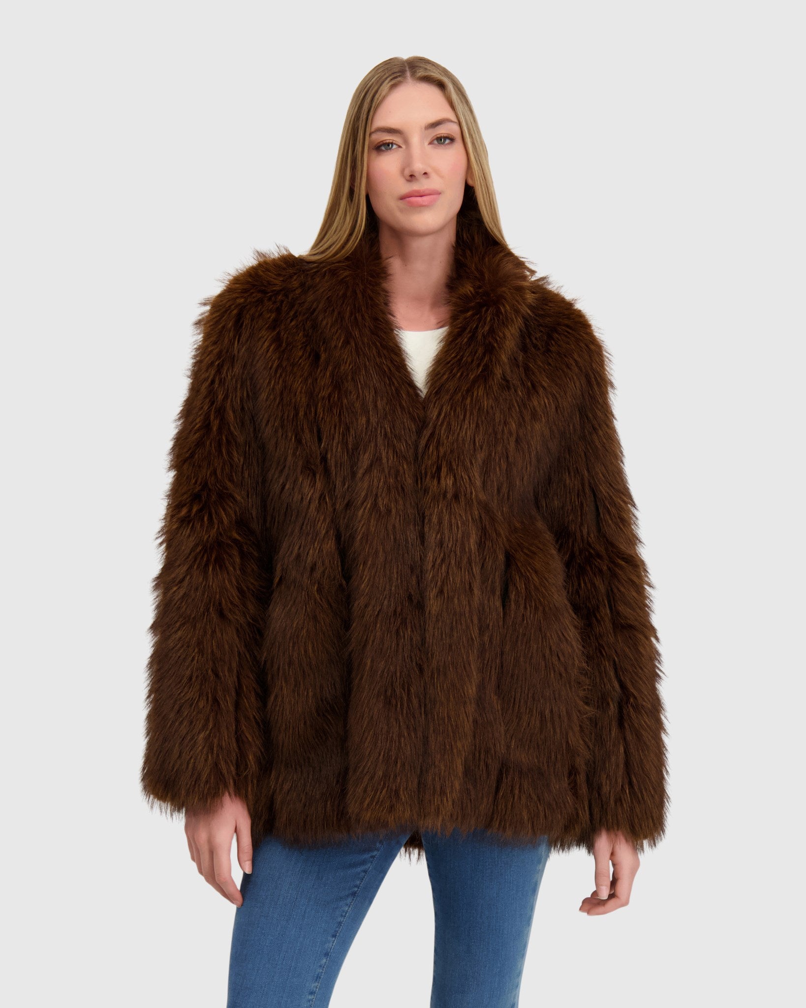 FUR-FREE FOX (FAUX FUR) JACKET