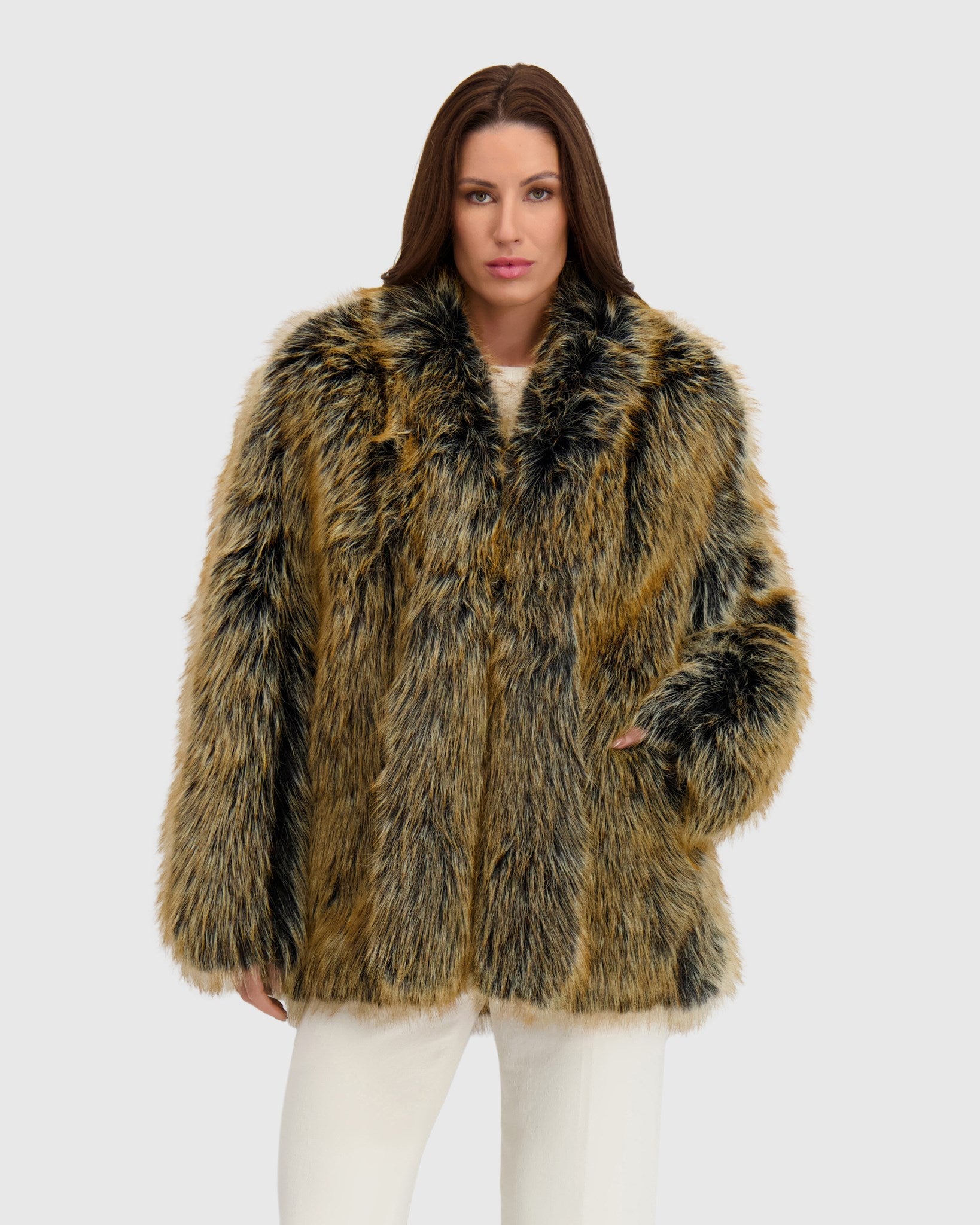 FUR-FREE FOX (FAUX FUR) JACKET