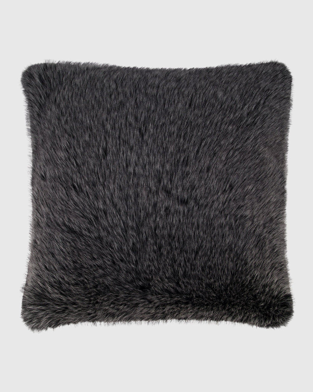 FUR-FREE FOX (FAUX FUR) PILLOW WITH WOOL TRIM