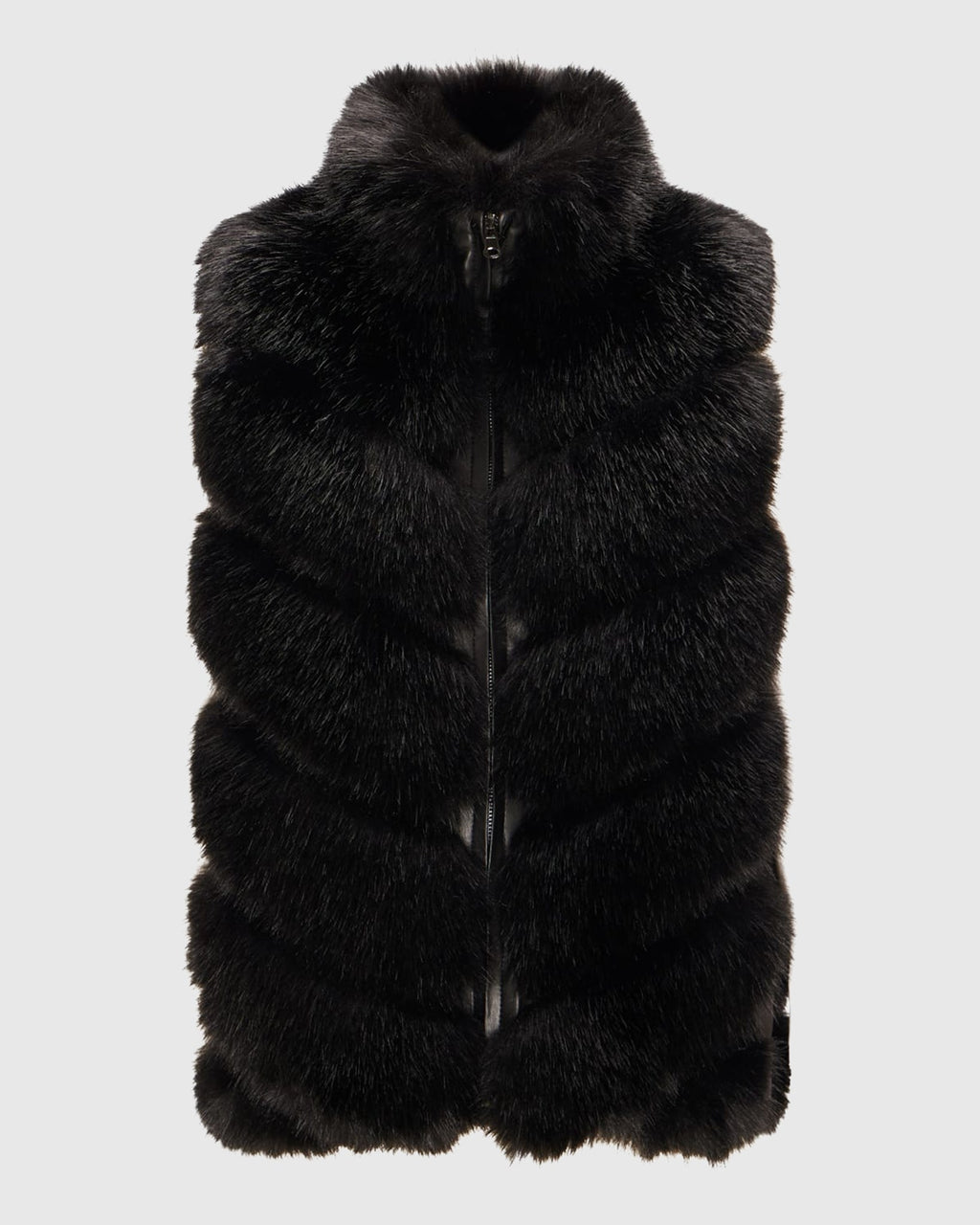 FUR-FREE FOX (FAUX FUR) REVERSIBLE VEST