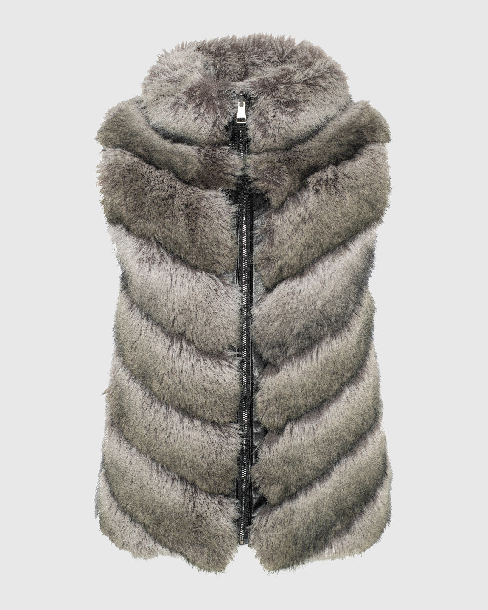 FUR-FREE FOX (FAUX FUR) REVERSIBLE VEST
