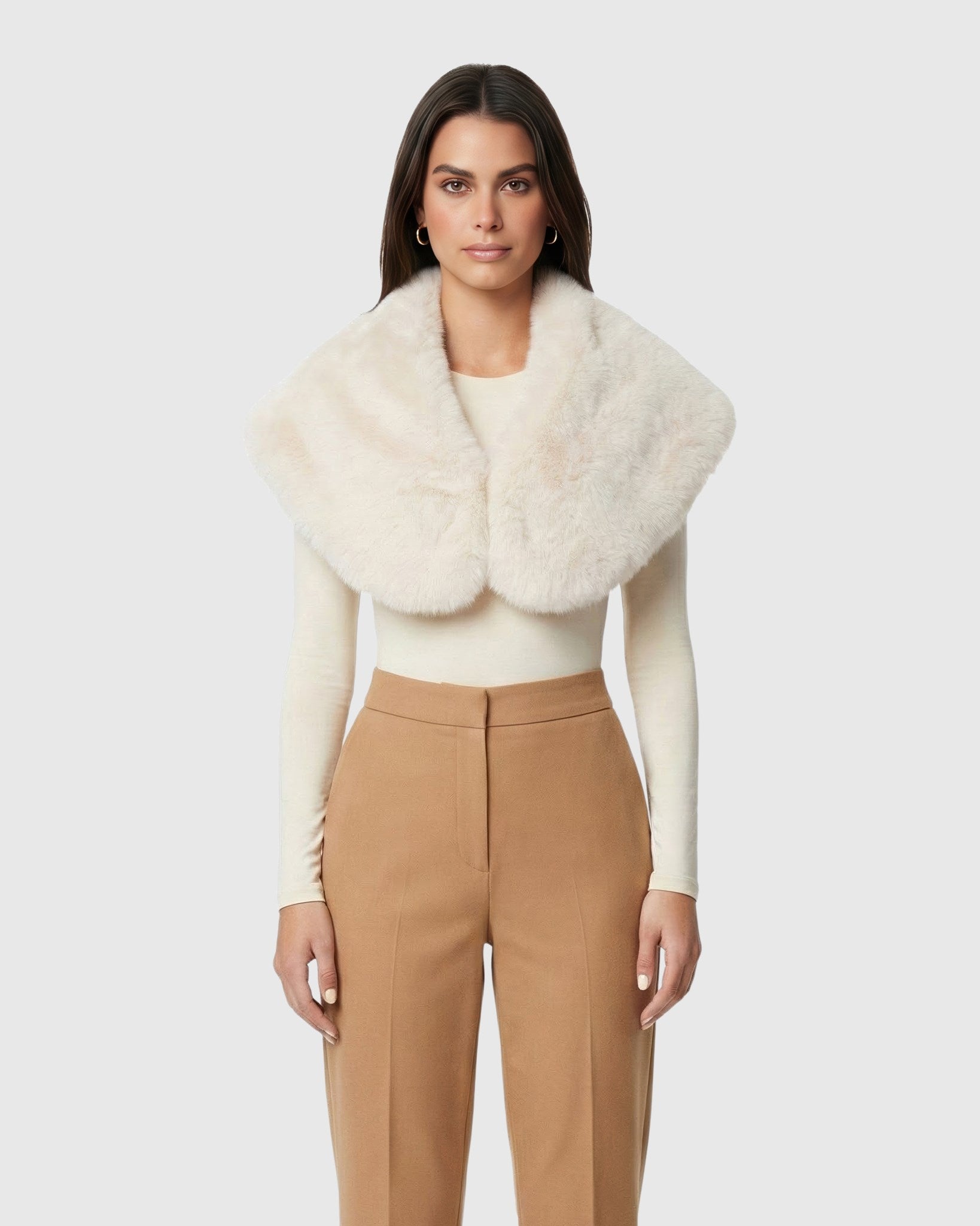 FUR-FREE FOX (FAUX FUR) STOLE