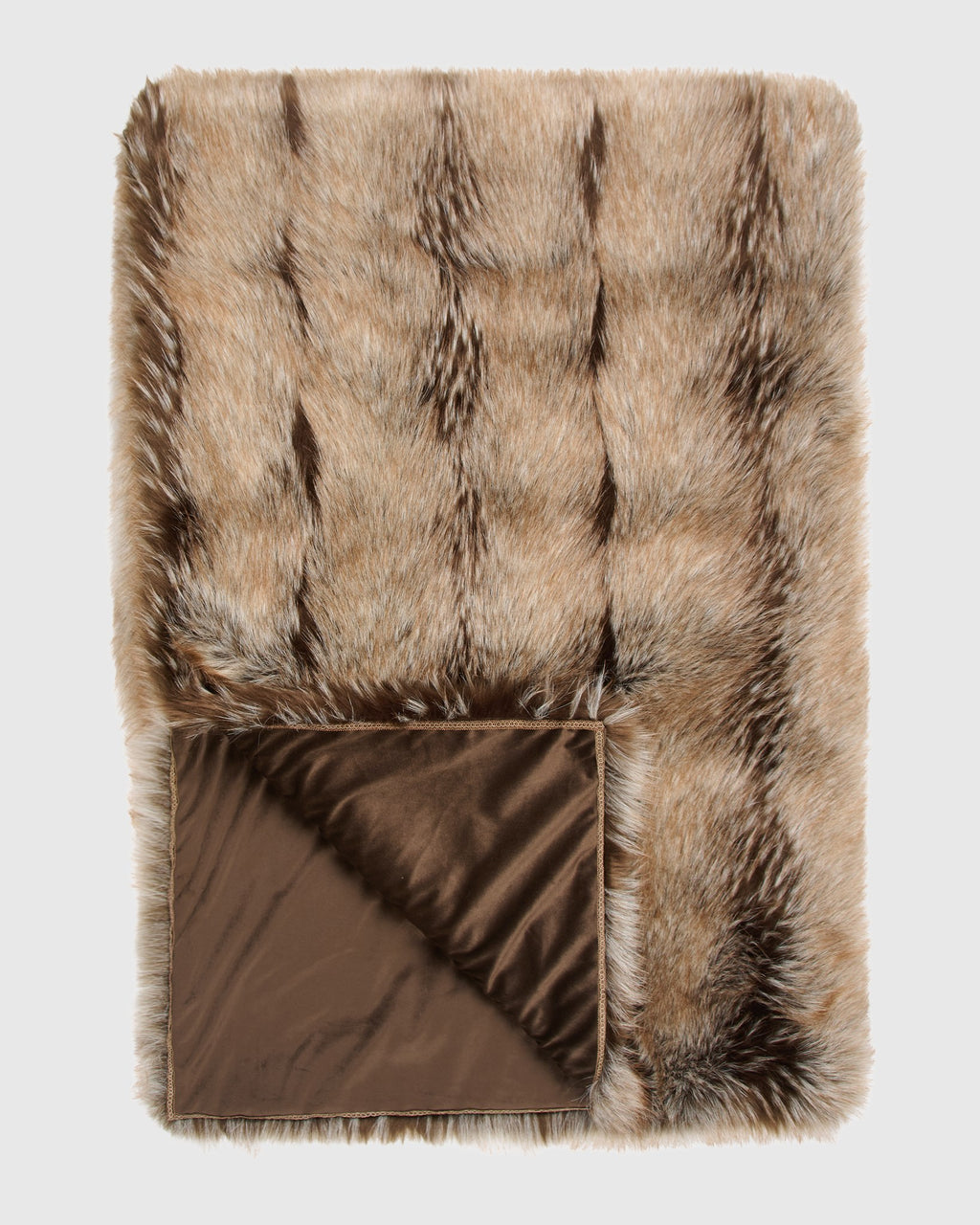 FUR-FREE FOX (FAUX FUR) THROW
