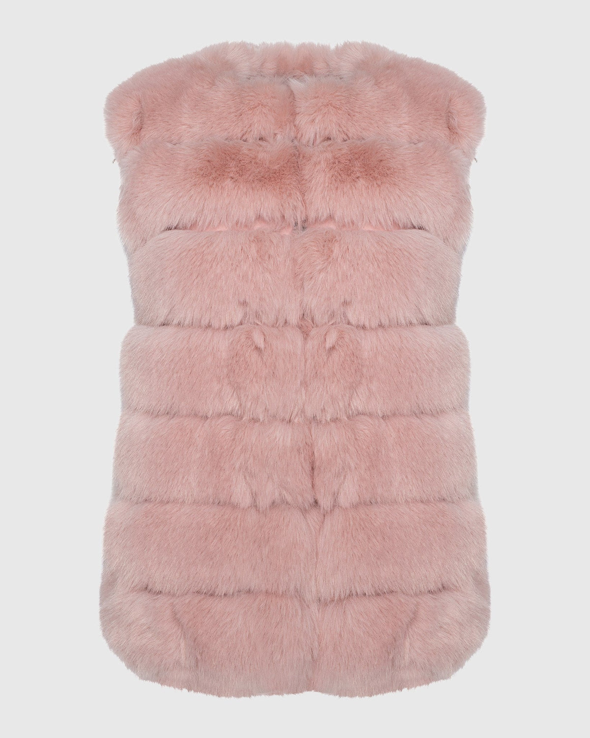FUR-FREE FOX (FAUX FUR) VEST - PINK
