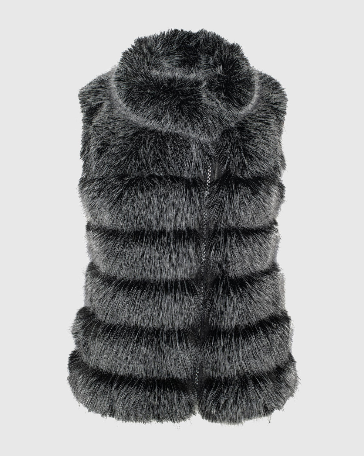 FUR-FREE FOX (PL) VEST - BLACK SNOWTOP/BLACK