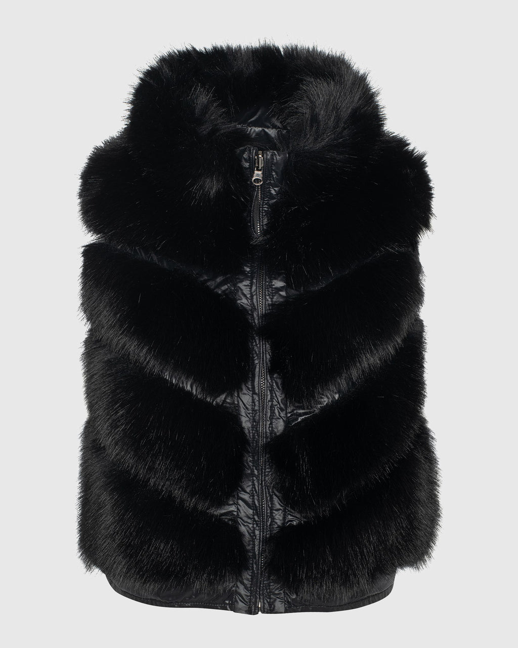 FUR-FREE FOX (FAUX FUR) VEST REVERSIBLE TO DOWN