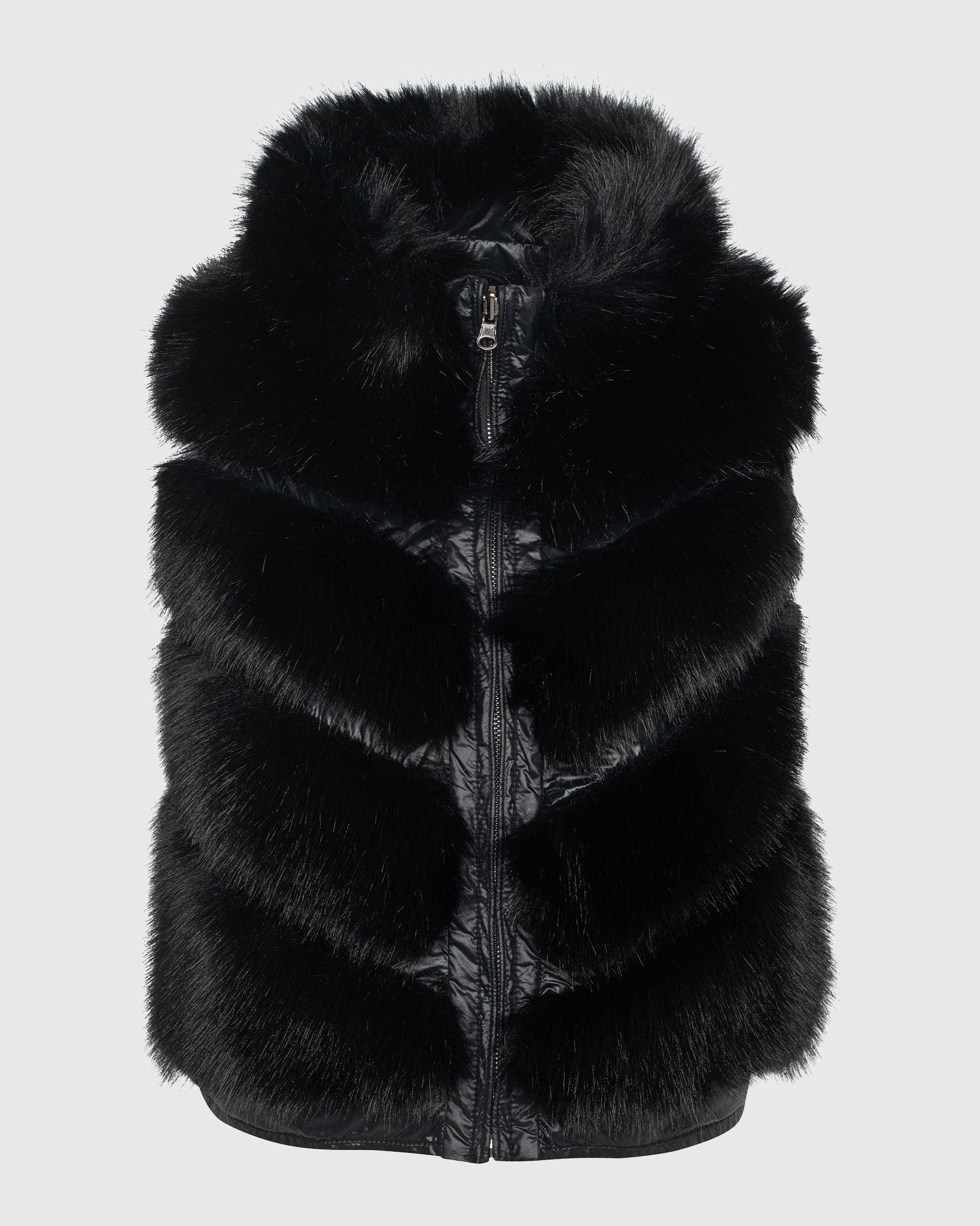 FUR-FREE FOX (FAUX FUR) VEST REVERSIBLE TO DOWN