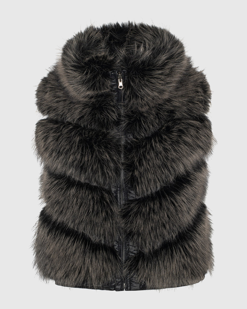 FUR-FREE FOX (FAUX FUR) VEST REVERSIBLE TO DOWN