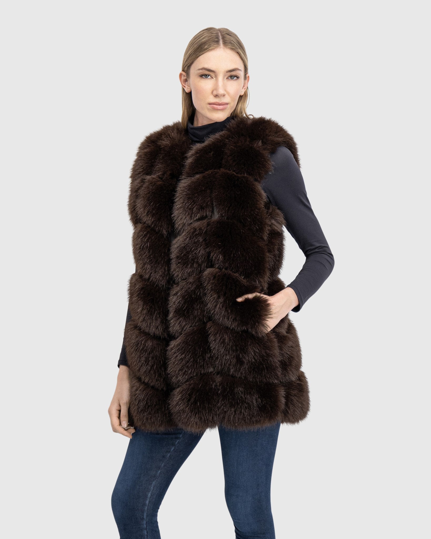 FUR-FREE FOX (FAUX FUR) VEST