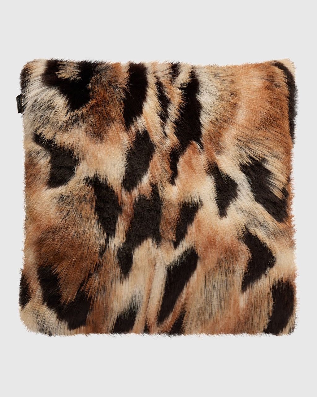 FUR-FREE GOLD FOX (FAUX FUR) PILLOW - GOLD