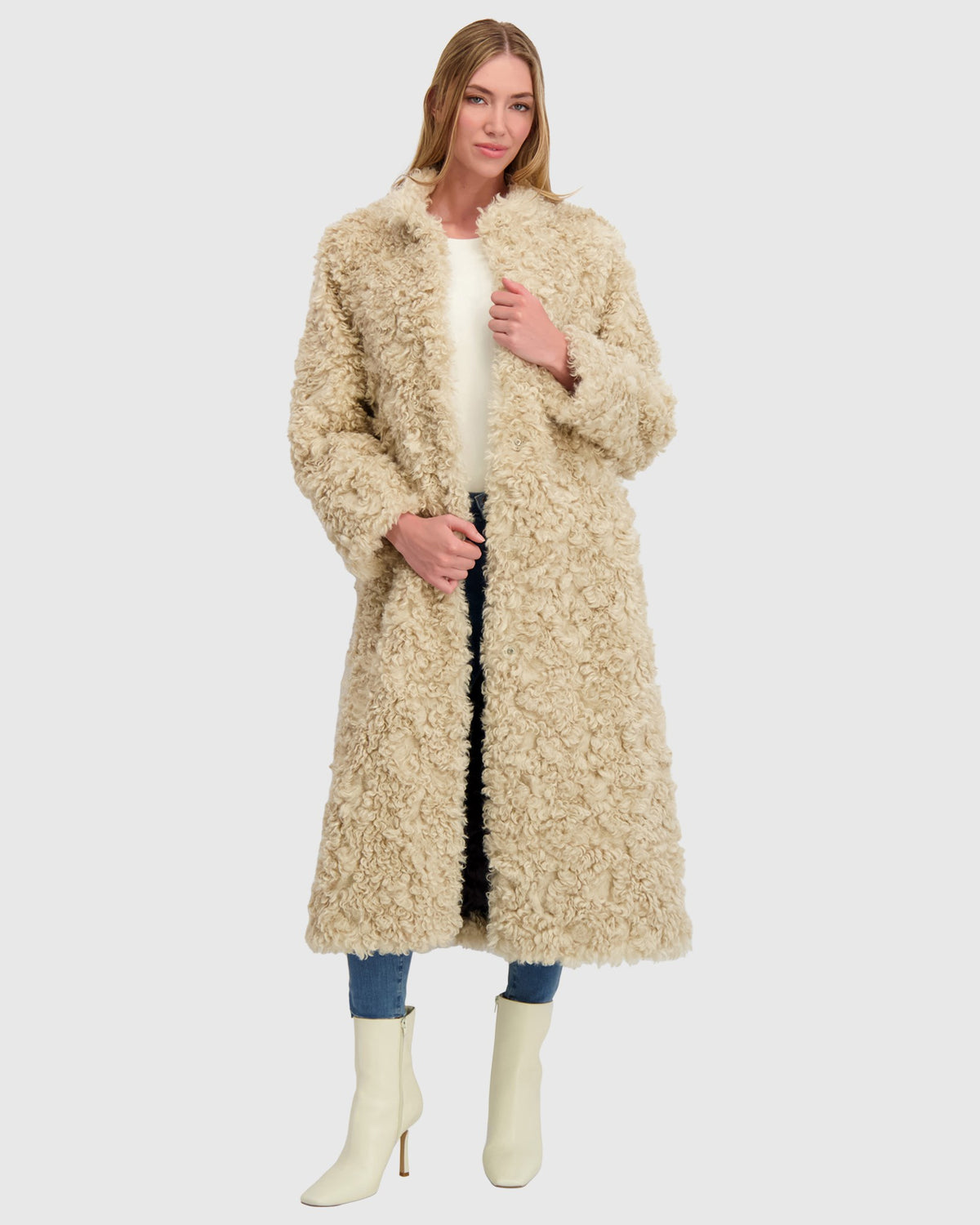 FUR-FREE LAMB (FAUX FUR) COAT