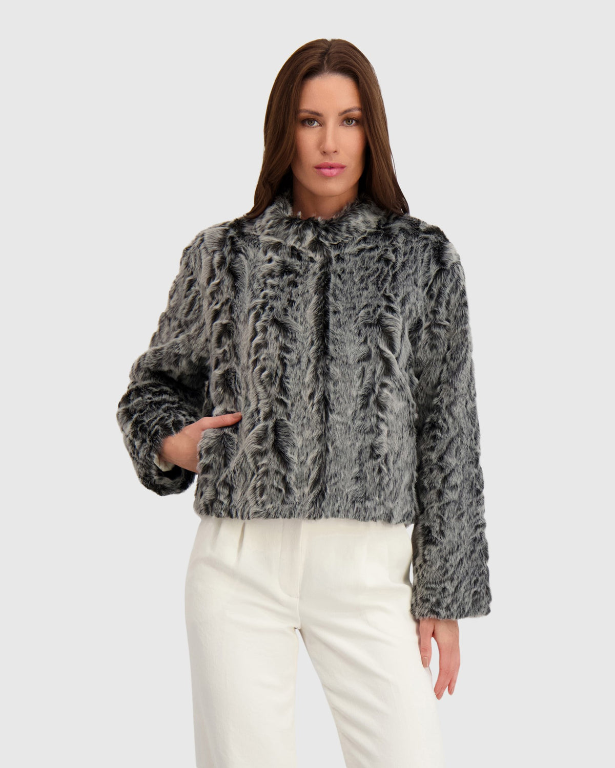 FUR-FREE LAMB (FAUX FUR) JACKET