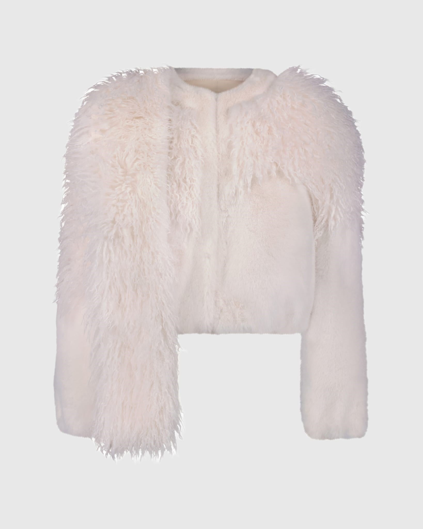 FUR-FREE LAMB & MINK (FAUX FUR) JACKET
