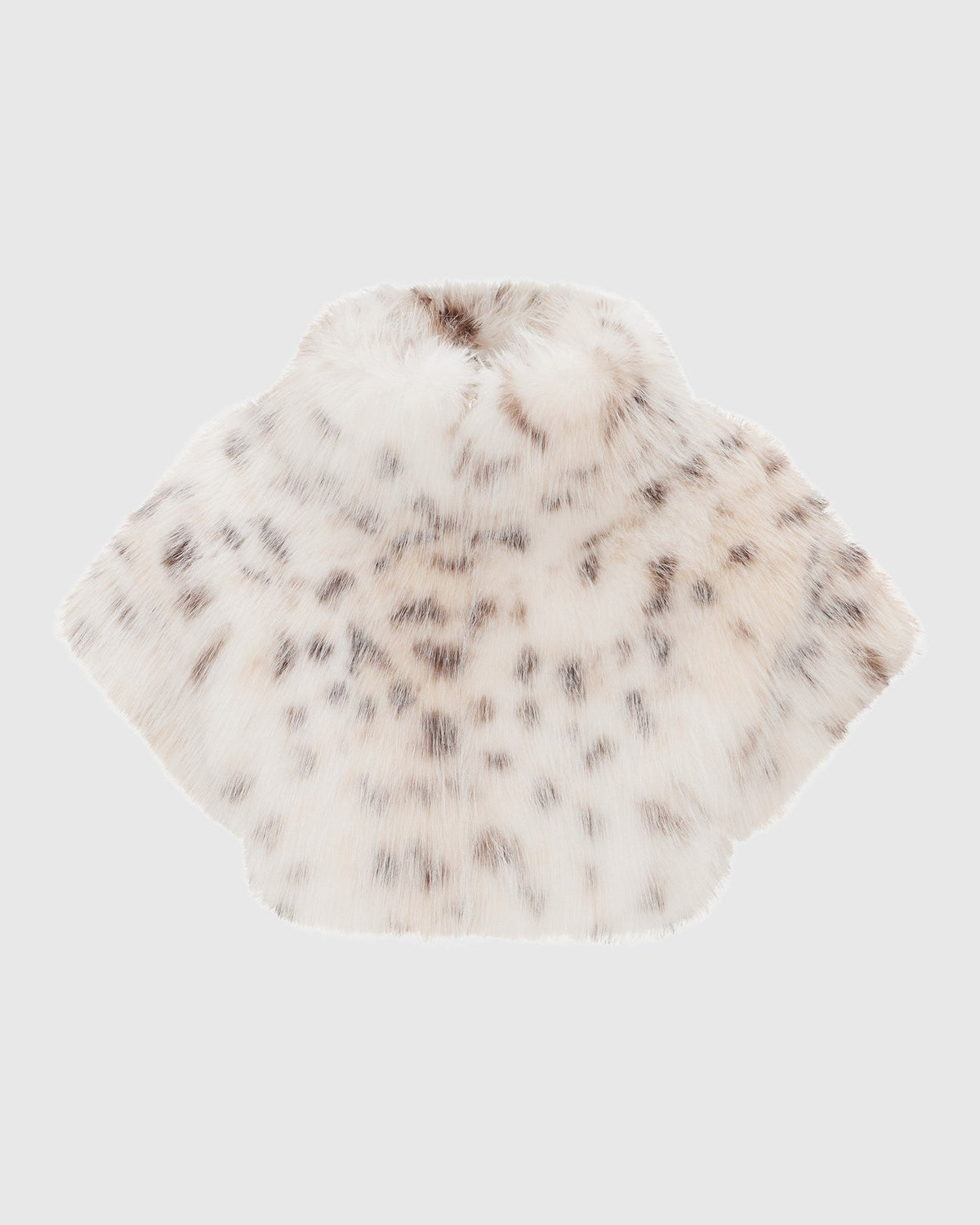 FUR-FREE LYNX BELLY (FAUX FUR) BOLERO, SHORT SLEEVES - LYX