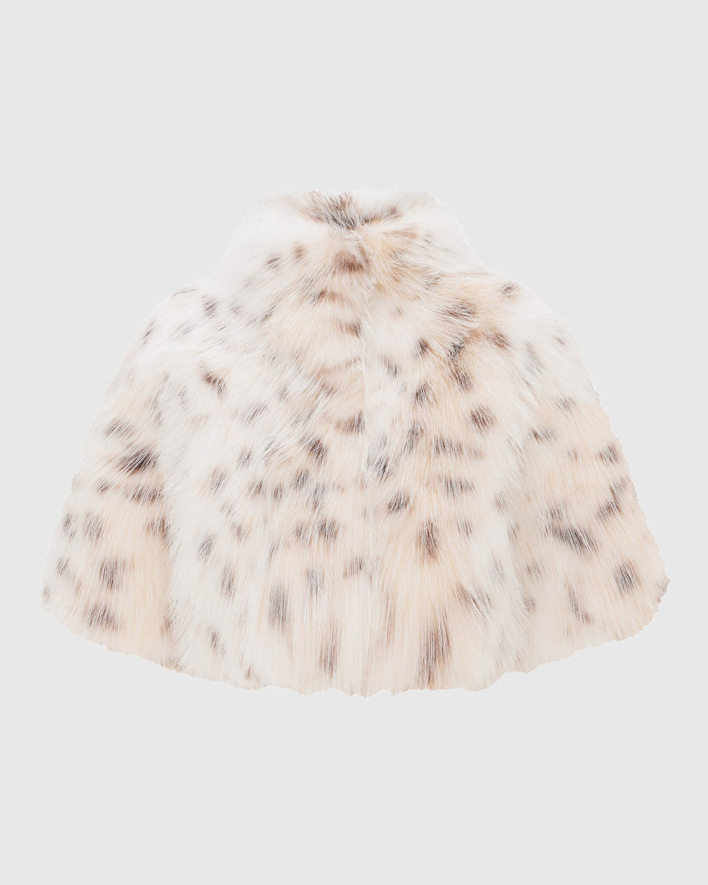 FUR-FREE LYNX BELLY (FAUX FUR) BOLERO, SHORT SLEEVES - LYX