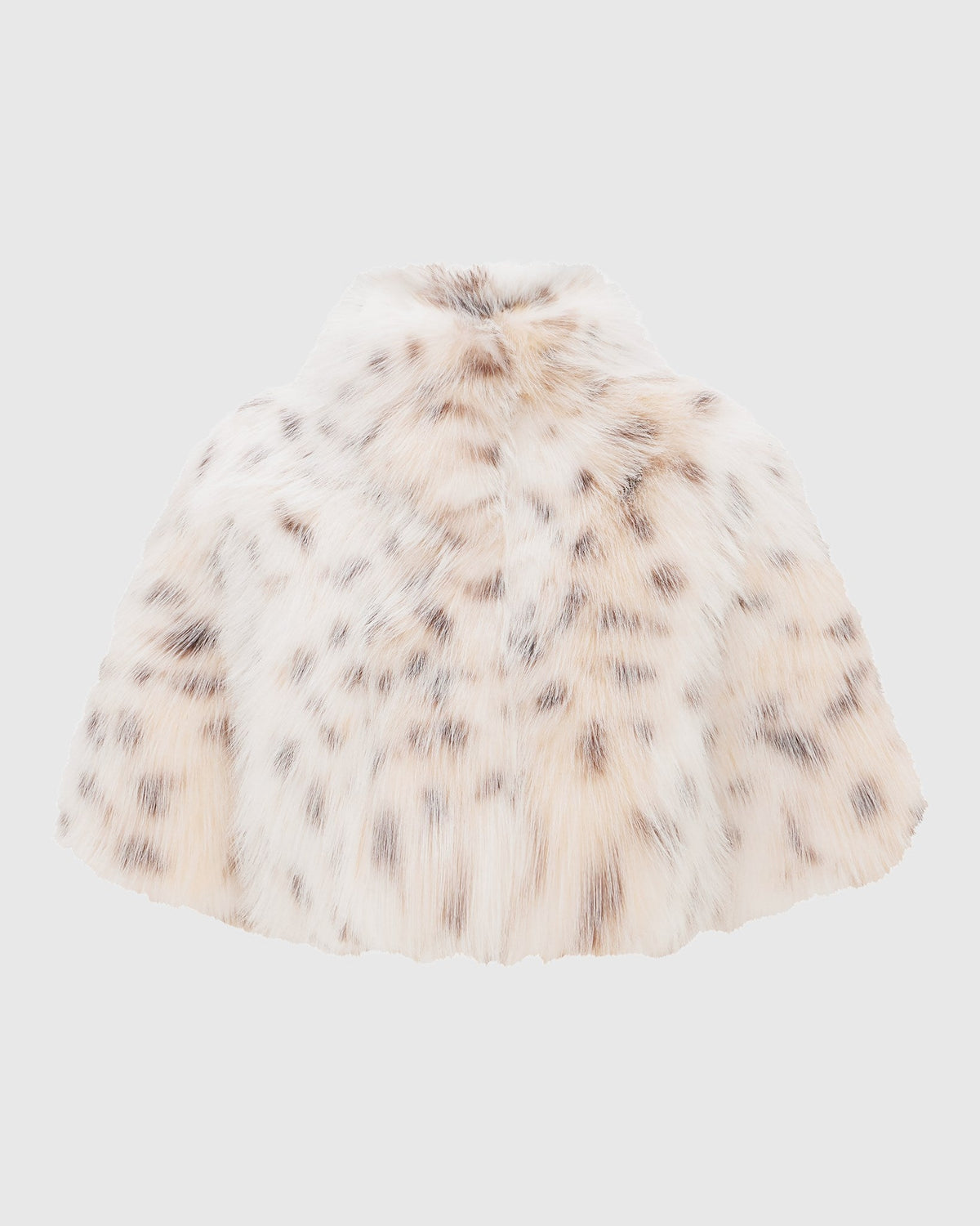 FUR-FREE LYNX BELLY (FAUX FUR) BOLERO, SHORT SLEEVES - LYX