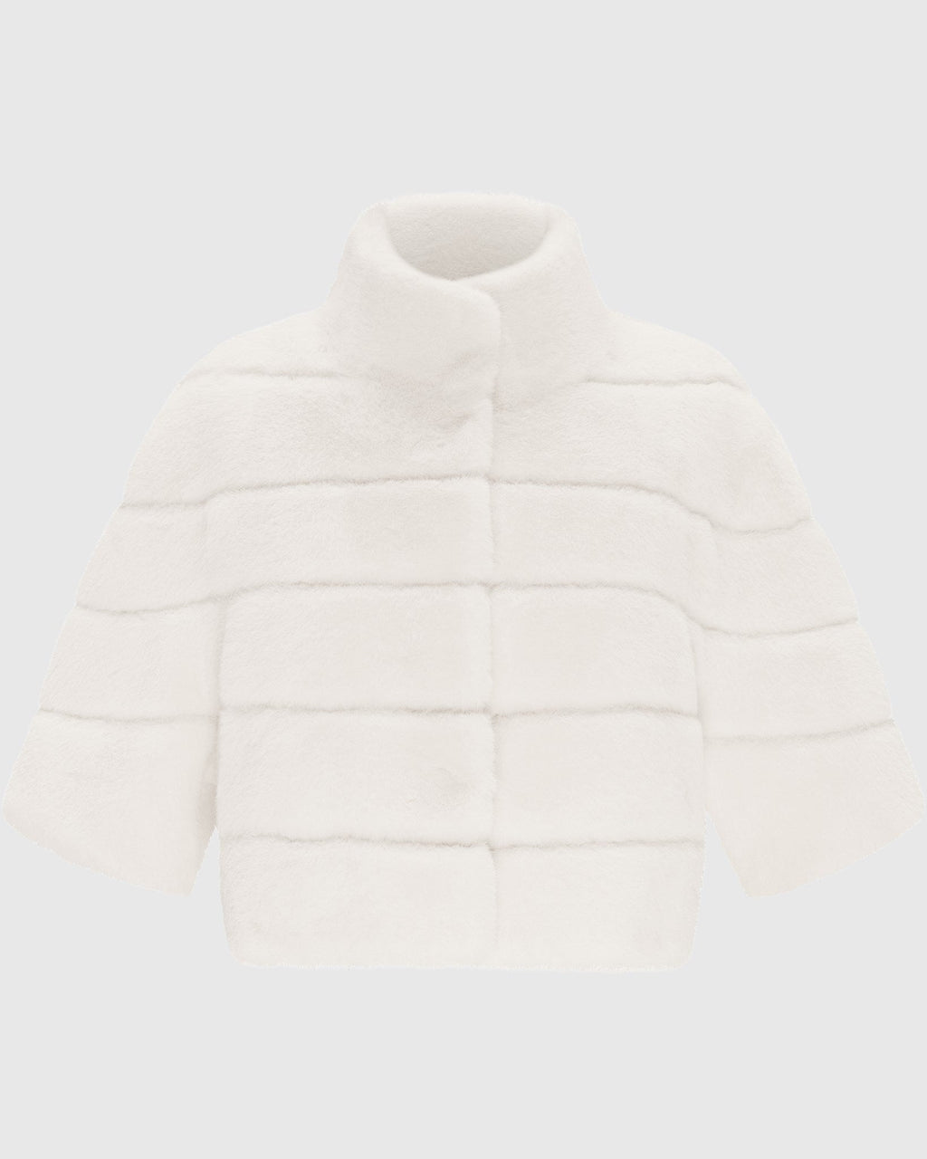 FUR-FREE MINK (FAUX FUR) BOLERO - WHITE