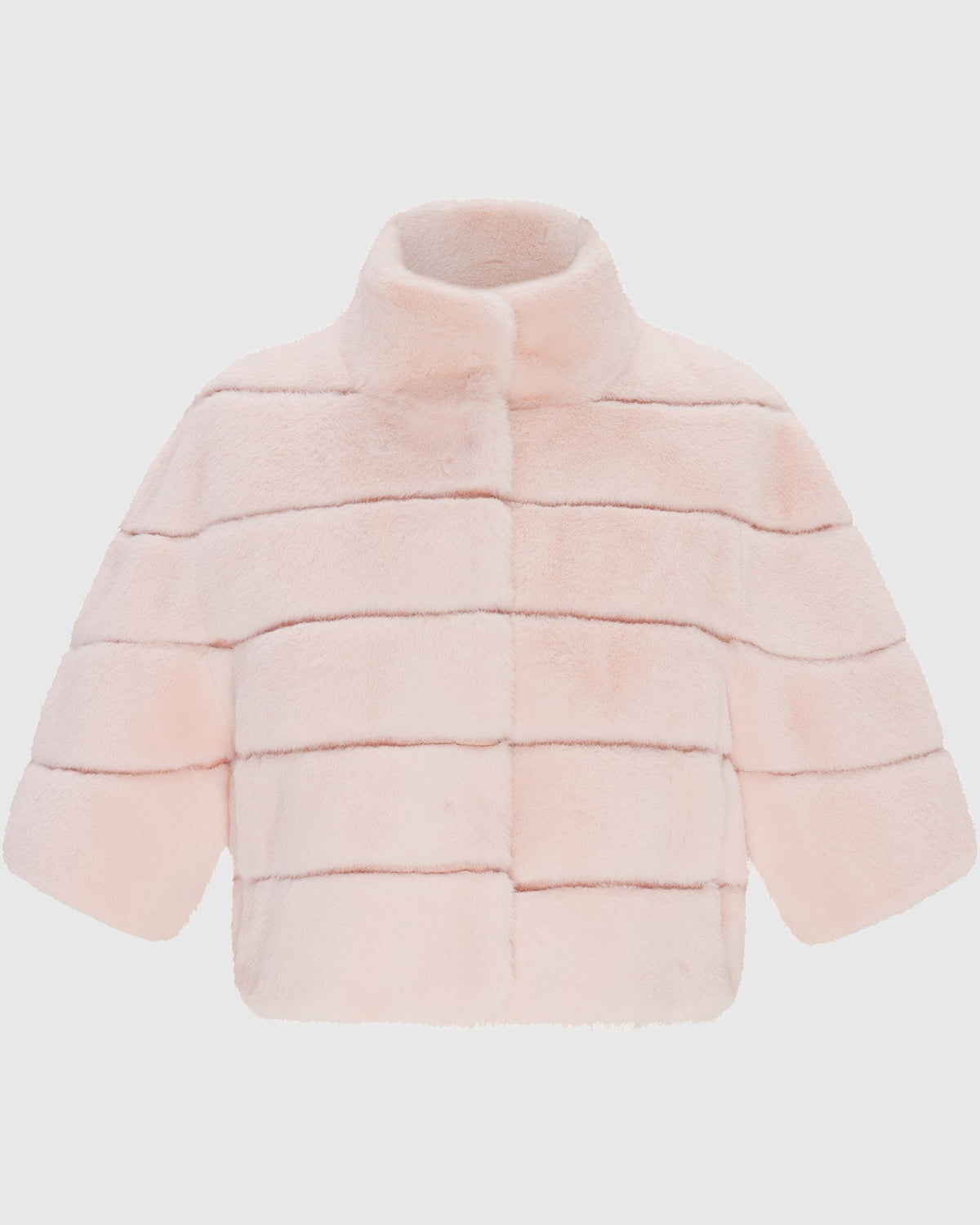 FUR-FREE MINK (FAUX FUR) BOLERO - PINK