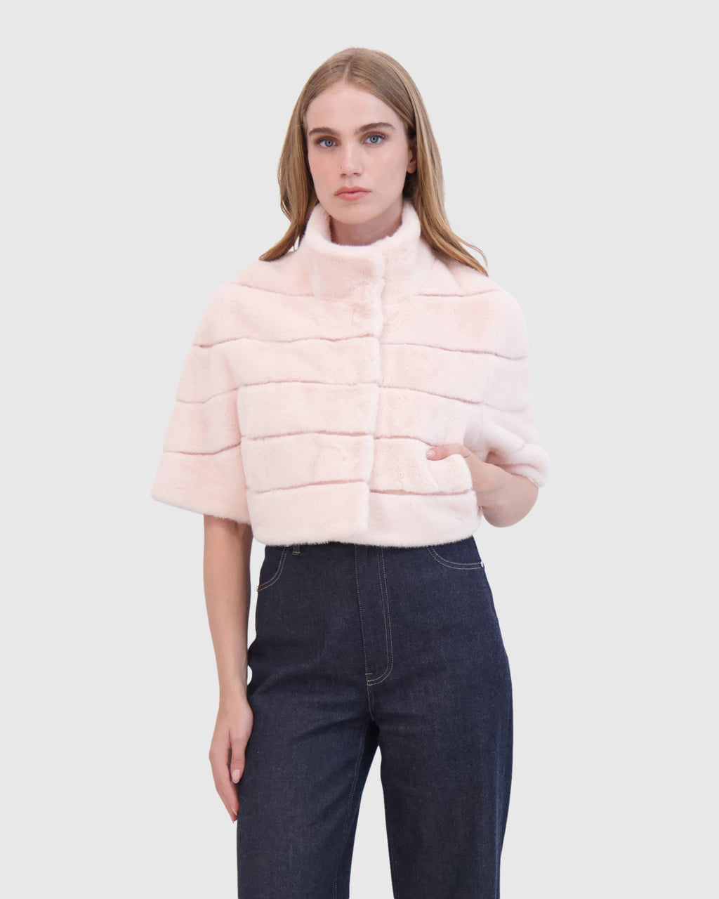 FUR-FREE MINK (FAUX FUR) BOLERO