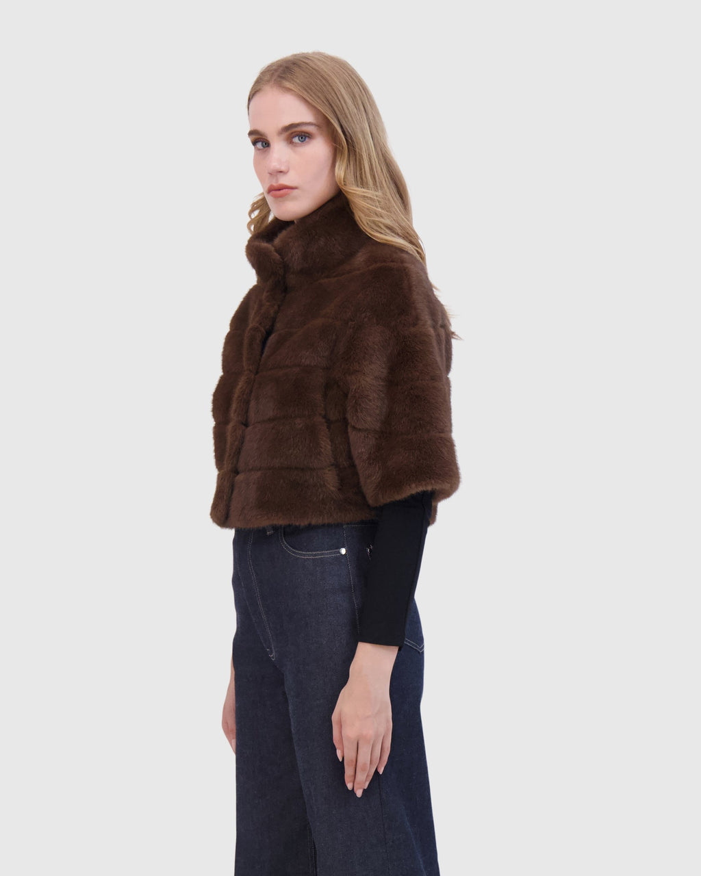 FUR-FREE MINK (FAUX FUR) BOLERO