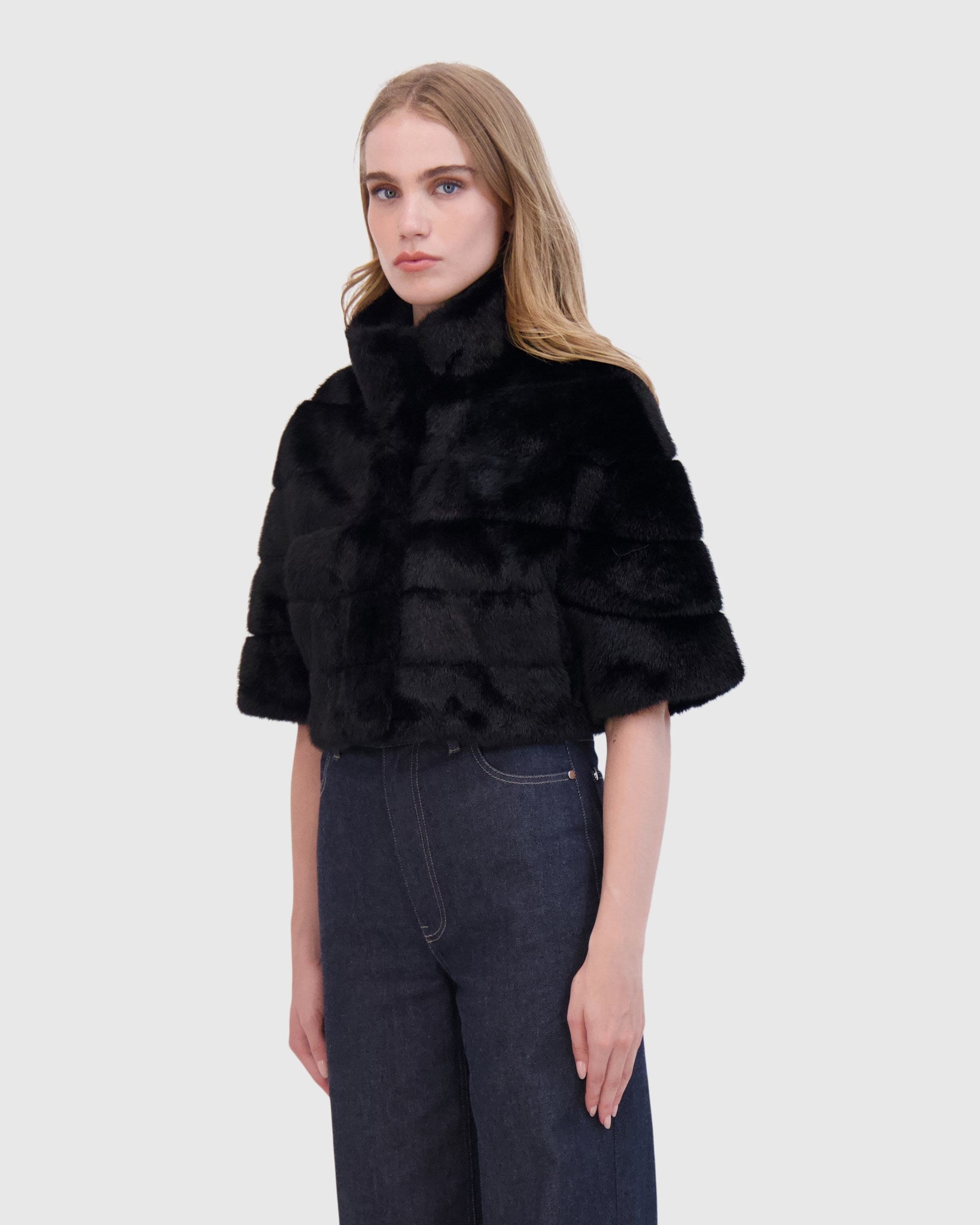 FUR-FREE MINK (FAUX FUR) BOLERO