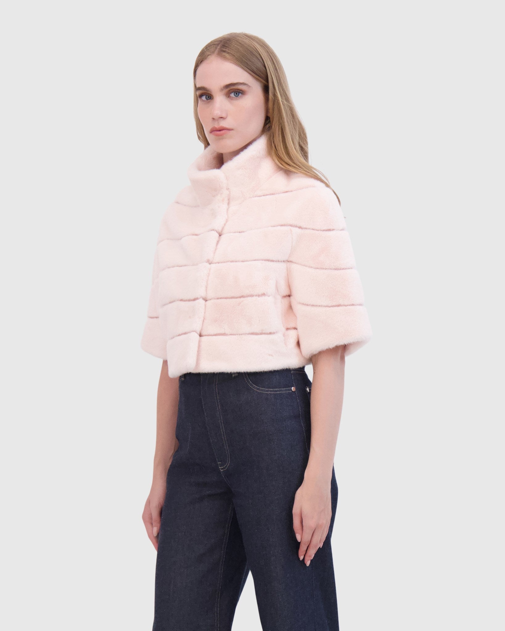 FUR-FREE MINK (FAUX FUR) BOLERO
