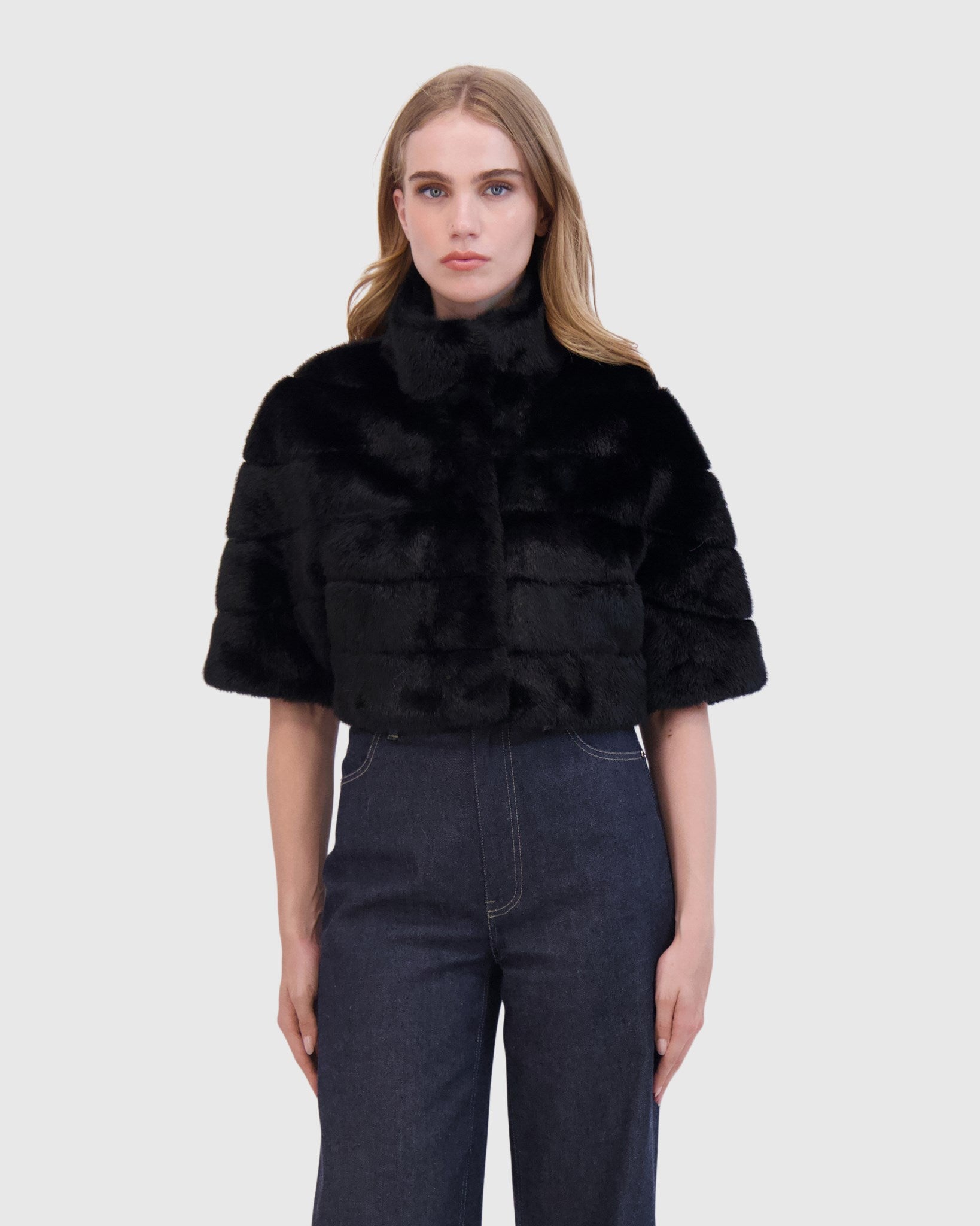 FUR-FREE MINK (FAUX FUR) BOLERO