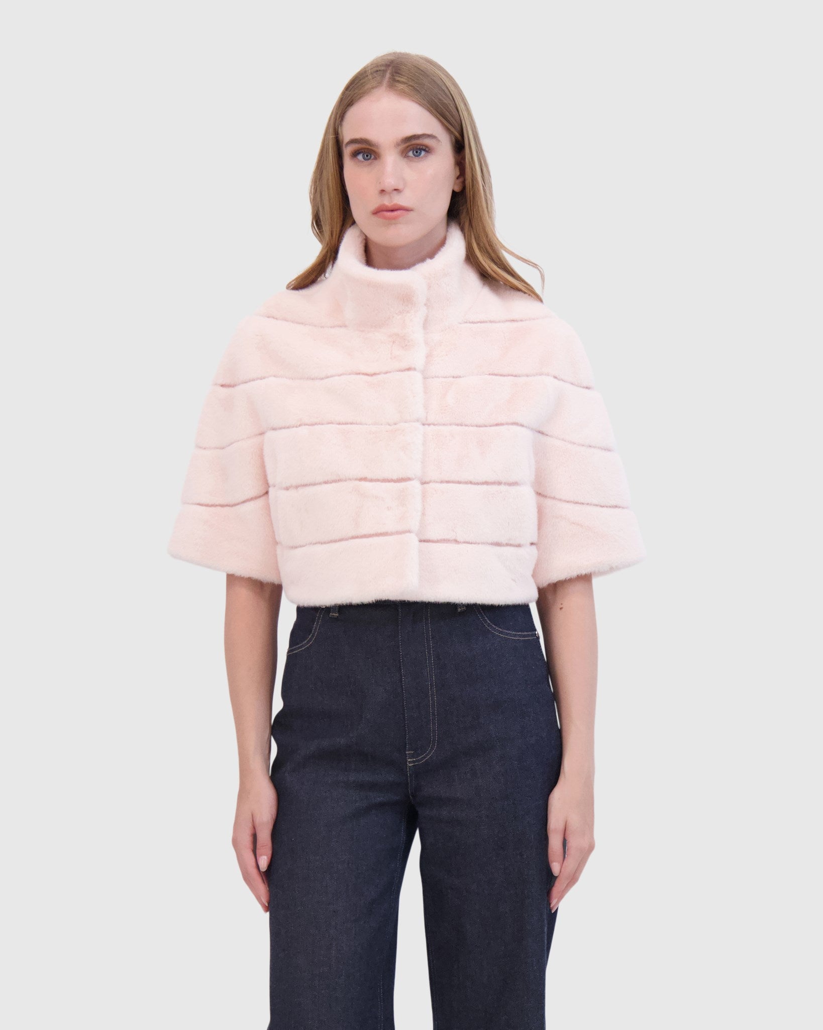 FUR-FREE MINK (FAUX FUR) BOLERO