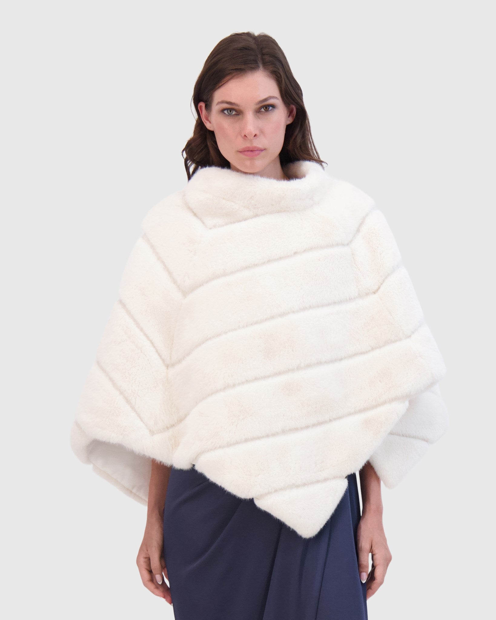 FUR-FREE MINK (FAUX FUR) CAPE