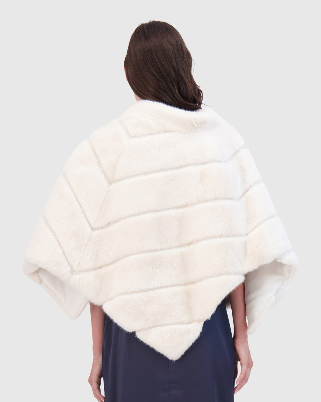 FUR-FREE MINK (FAUX FUR) CAPE