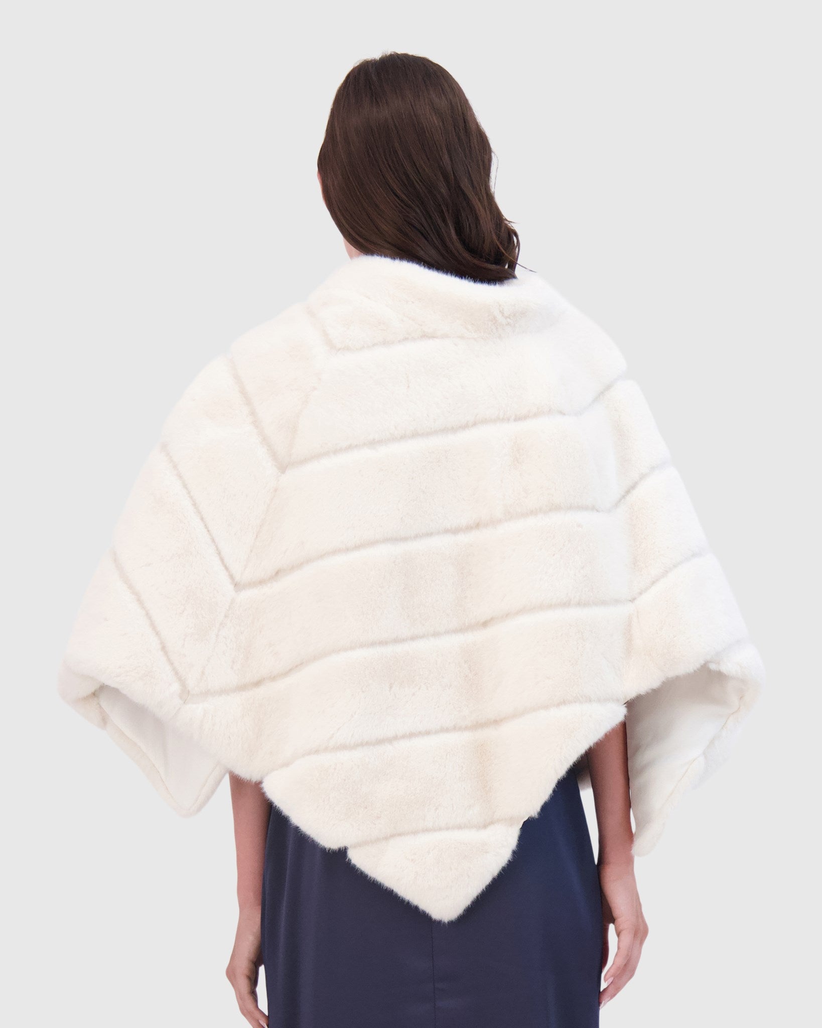 FUR-FREE MINK (FAUX FUR) CAPE