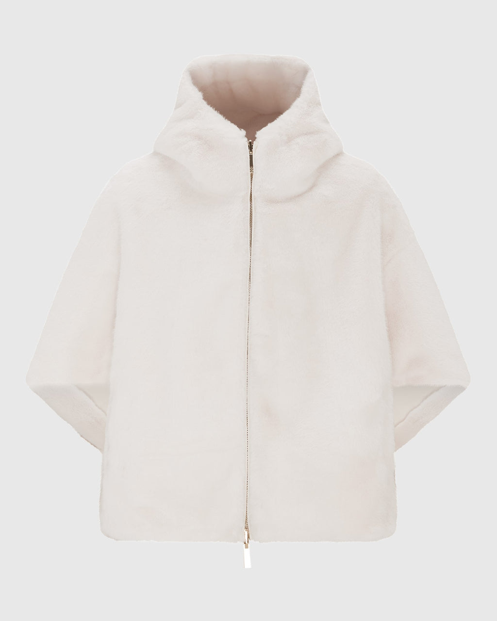 FUR-FREE MINK (FAUX FUR) HOODED PARKA