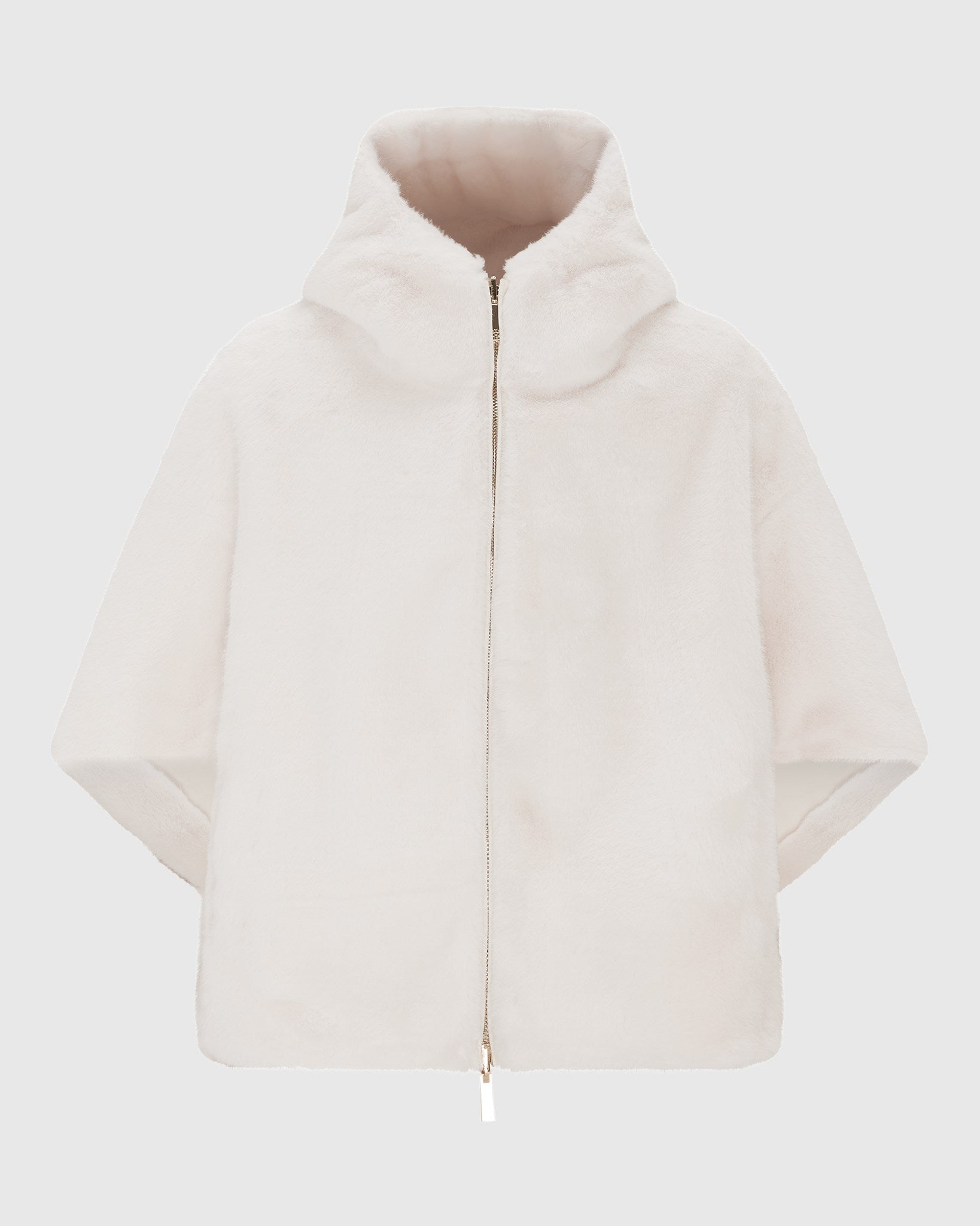 FUR-FREE MINK (FAUX FUR) HOODED PARKA