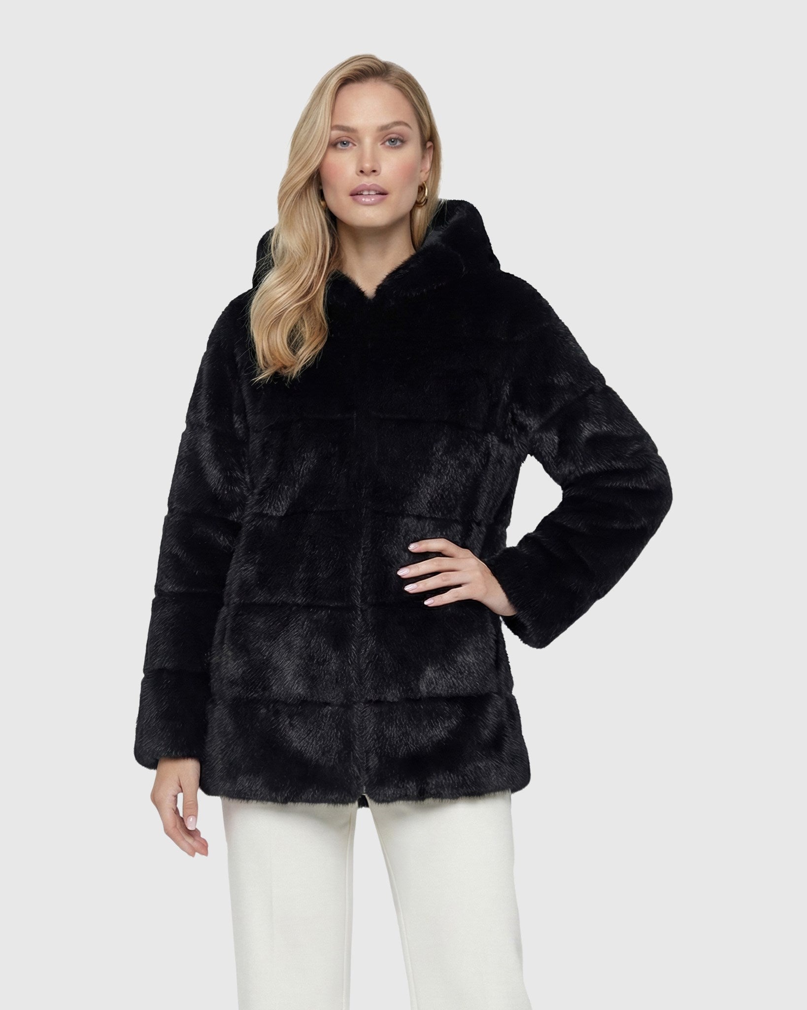 FUR-FREE MINK (FAUX FUR) PARKA