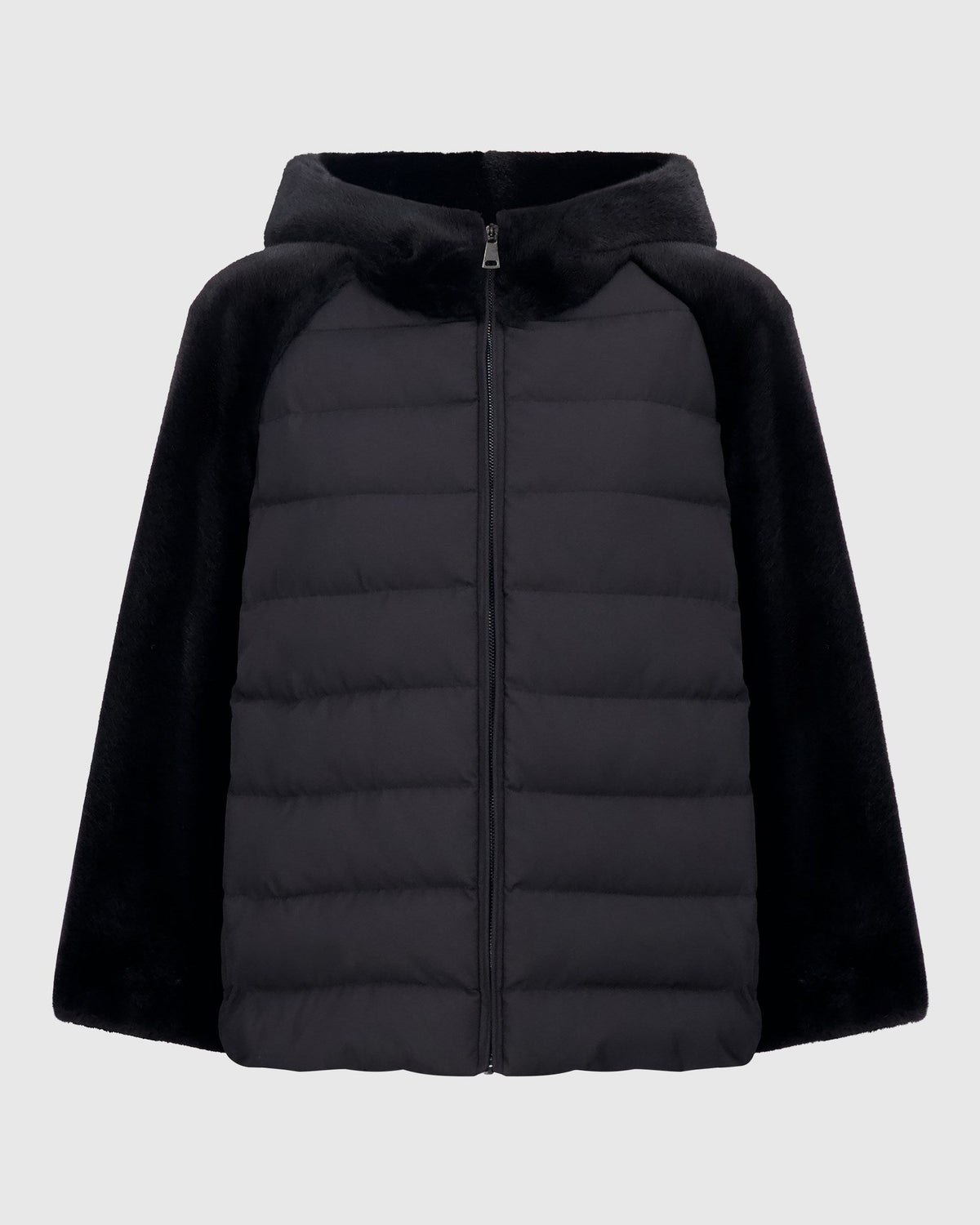 FUR-FREE MINK (PL) JACKET - BLACK