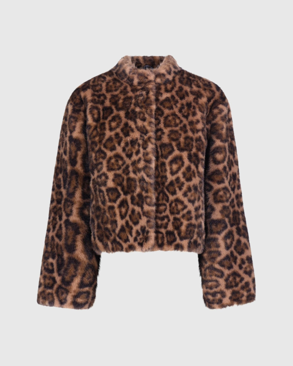 FUR-FREE MINK (FAUX FUR) JACKET - LPRD PRINT
