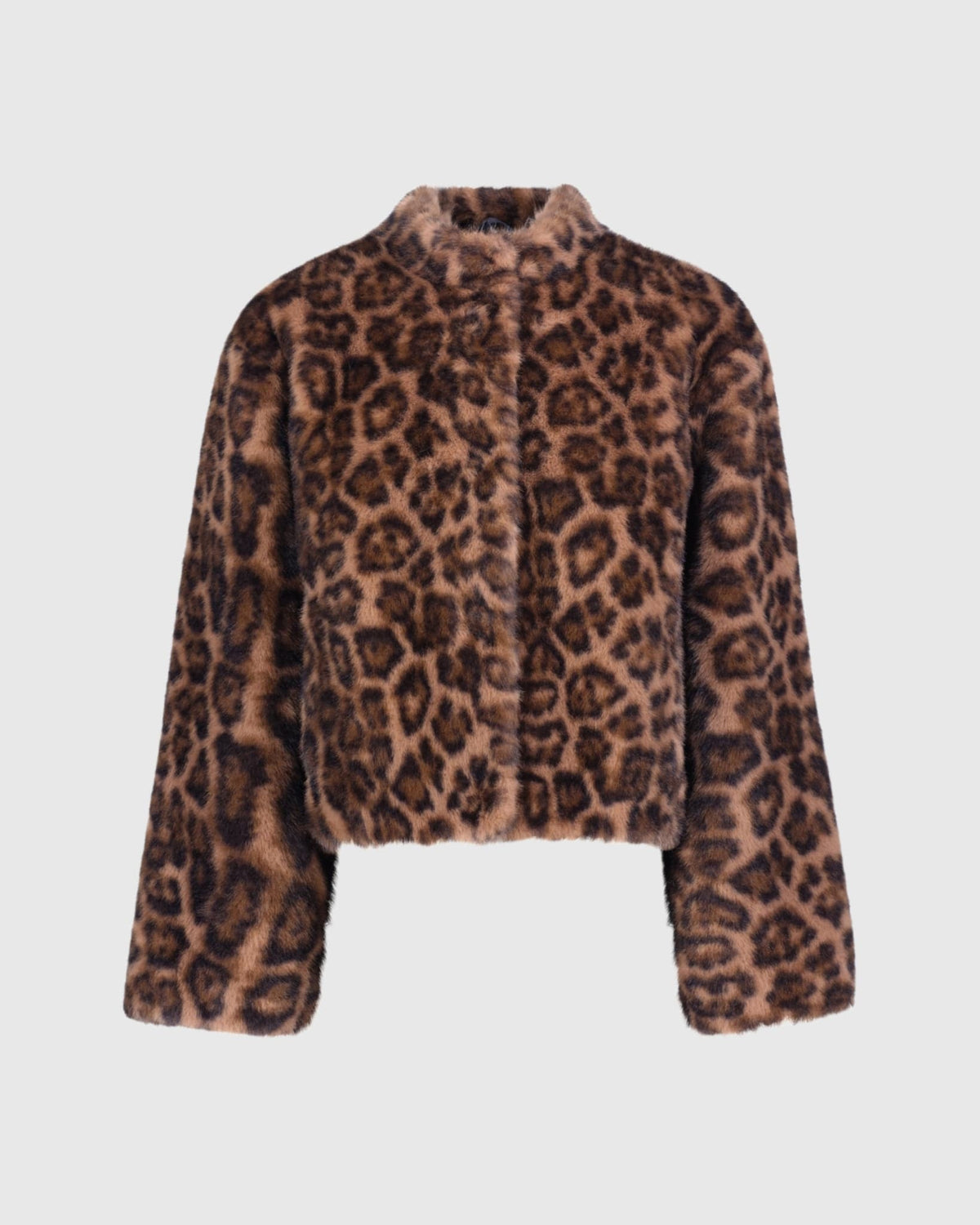 FUR-FREE MINK (FAUX FUR) JACKET - LPRD PRINT