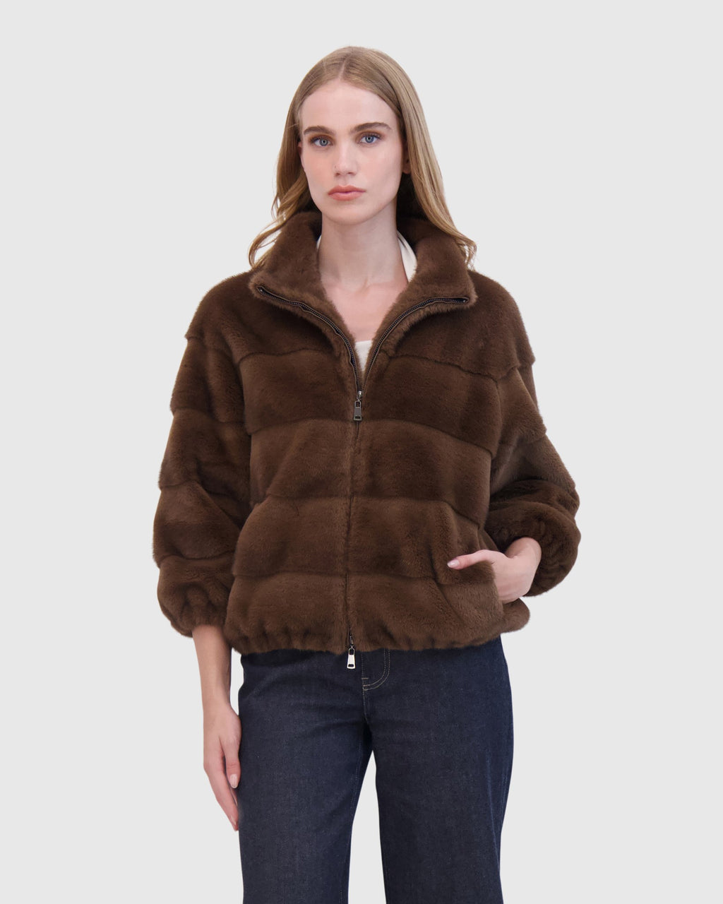 FUR-FREE MINK (FAUX FUR) JACKET
