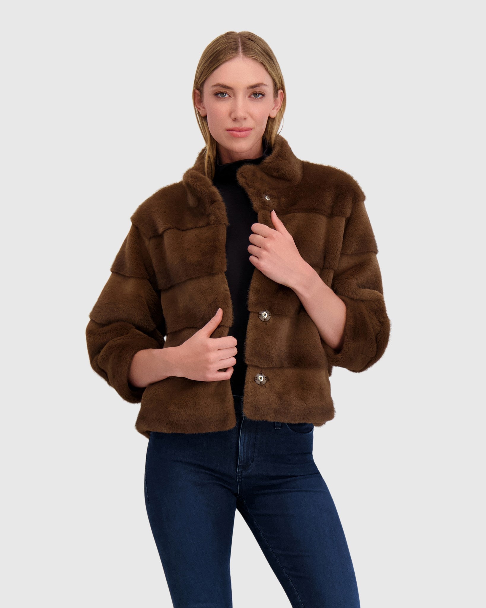FUR-FREE MINK (FAUX FUR) JACKET